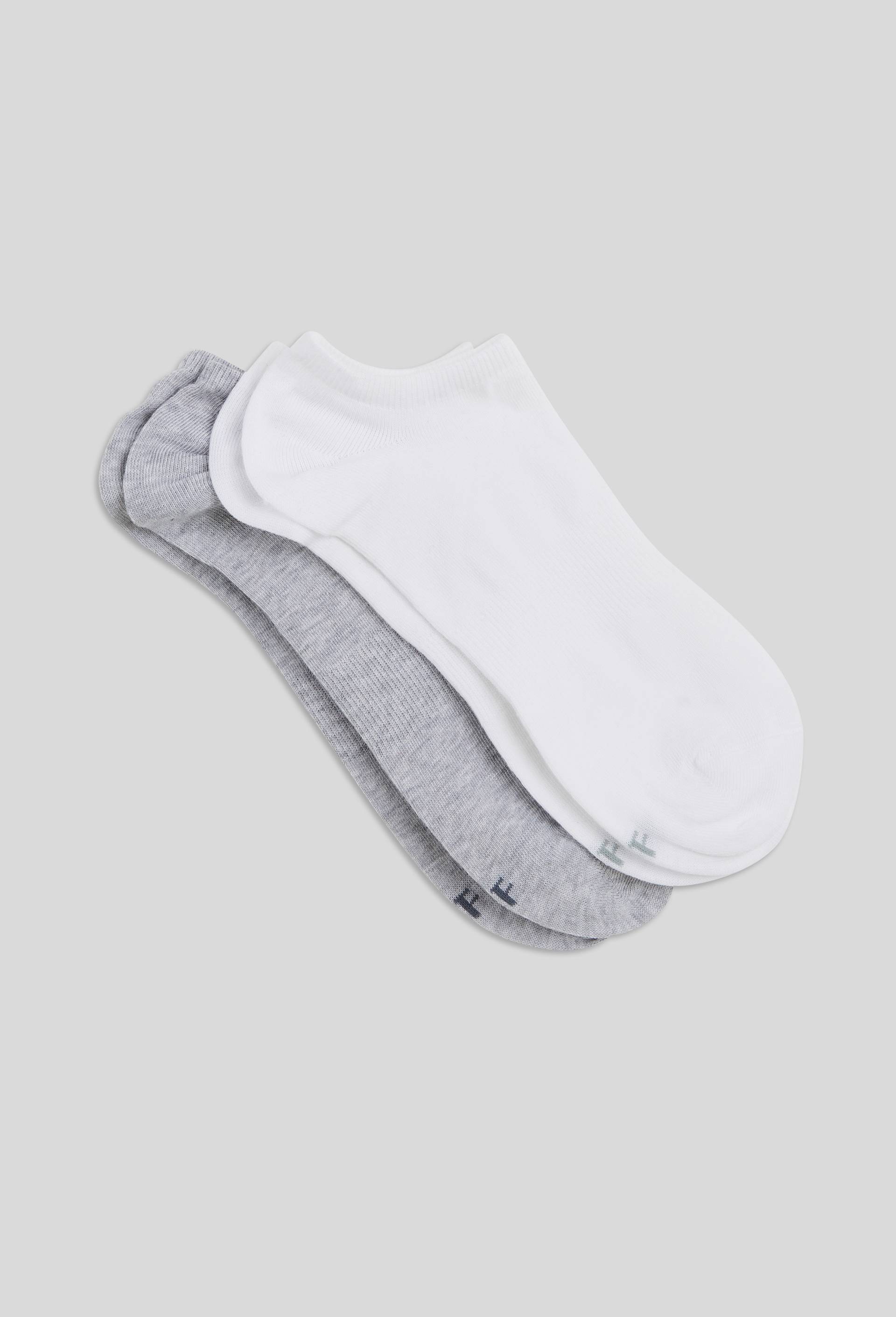 Lot de 2 paires de socquettes en coton Bleufor&ecirc;t, Blanc, large image number 0