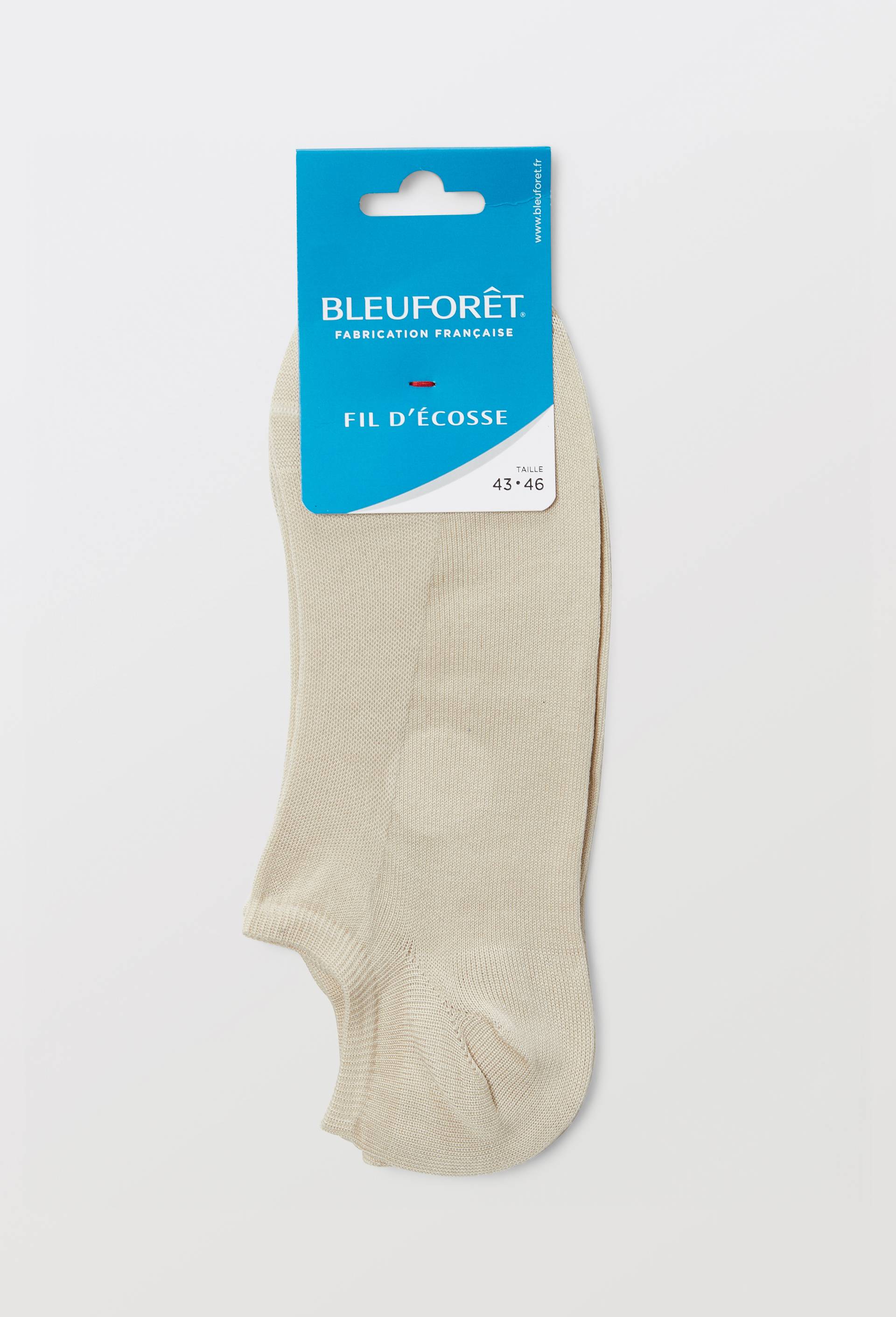 Lot de 2 paires de socquettes en fil d'&eacute;cosse Bleufor&ecirc;t, Beige, large image number 0.0