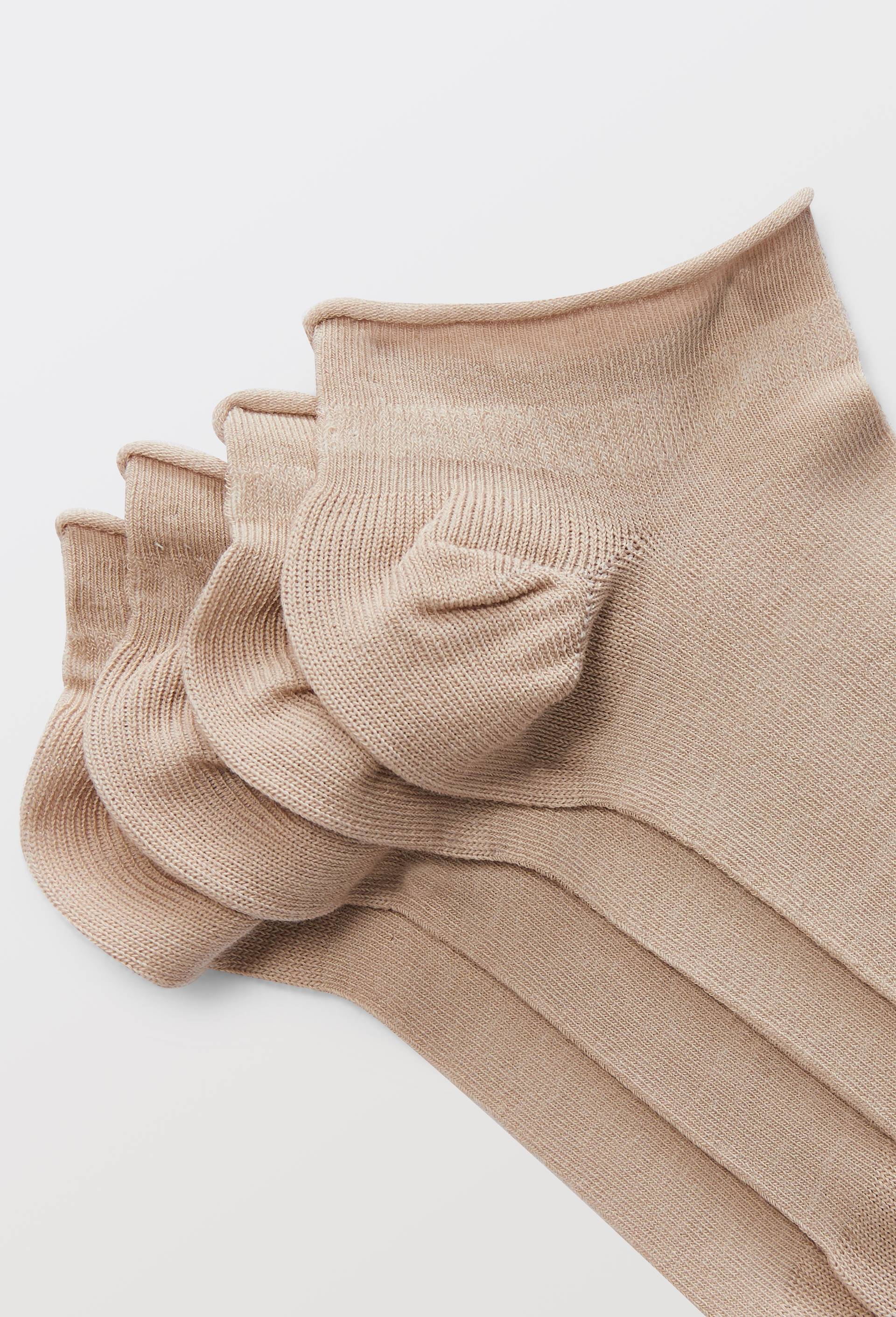 Lot de 2 socquettes en coton Bleufor&ecirc;t, Beige clair, large image number 1