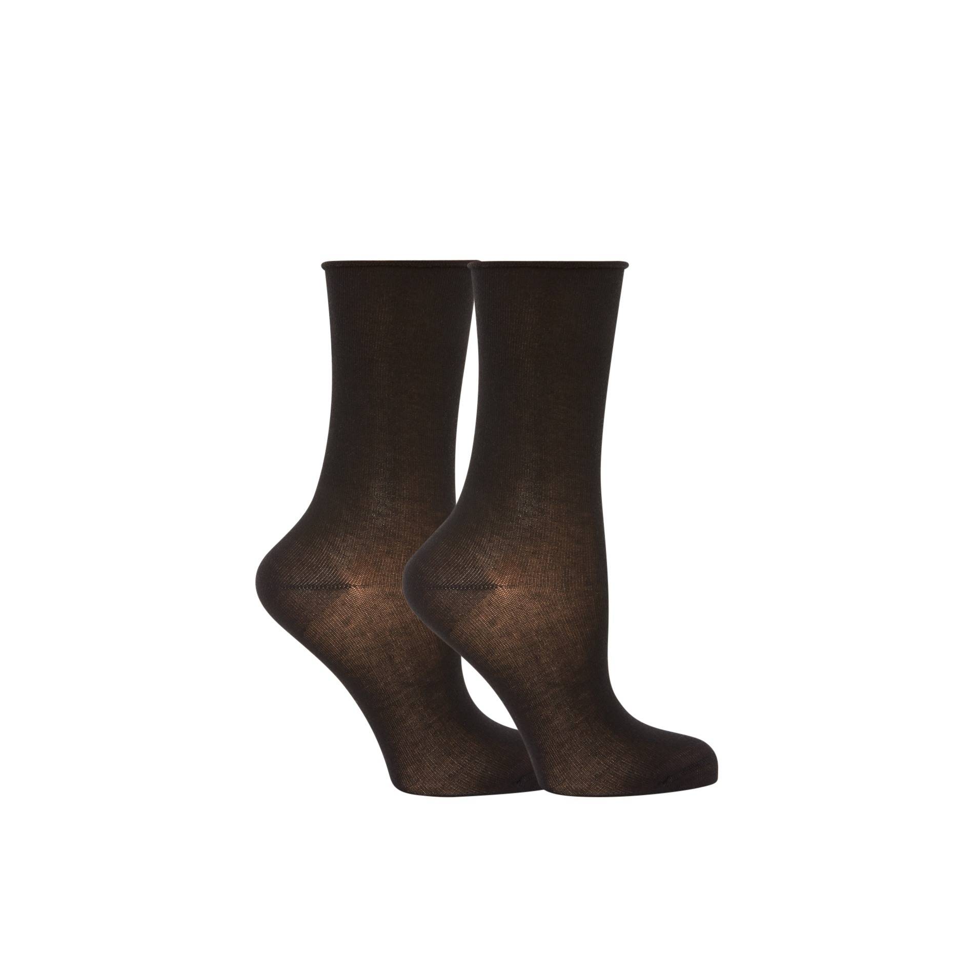 Lot de 2 chaussettes en coton Bleufor&ecirc;t, Noir, large image number 1