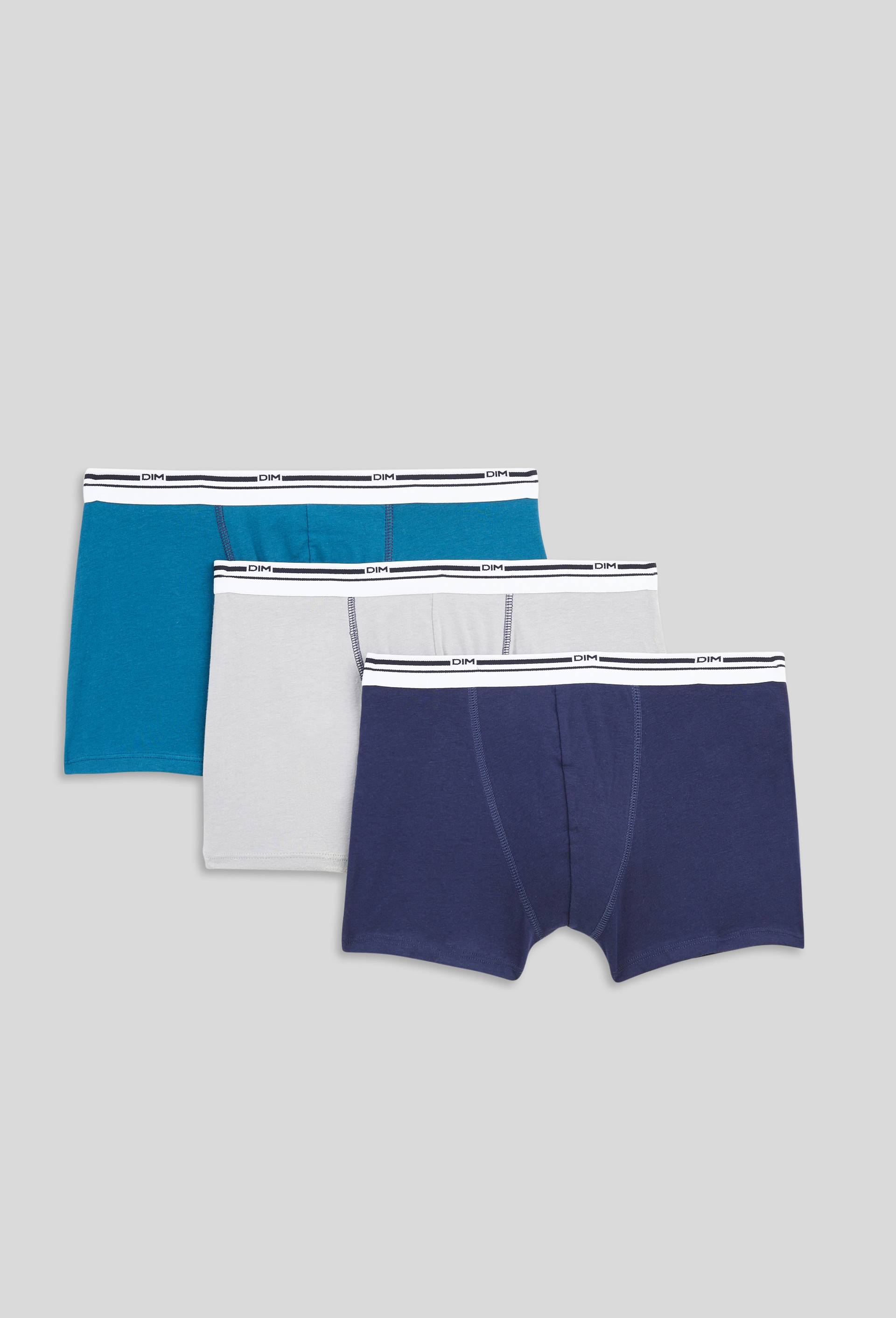 Lot de 3 boxers en coton MULTIPACK DIM, Bleu, large image number 0