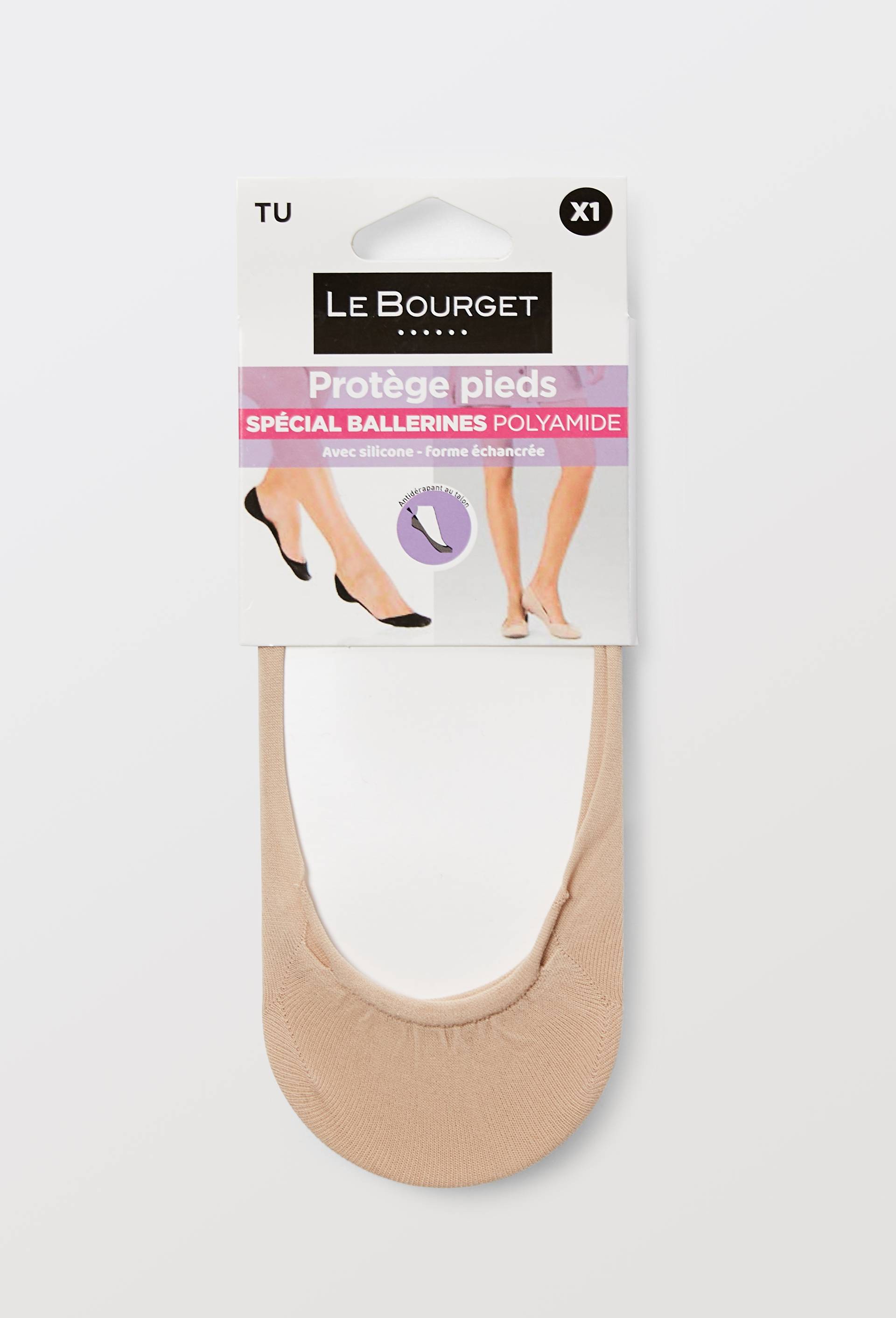 PROTEGE-BAS POLYA INVISIBLE SILICONE, Blanc, large image number 2