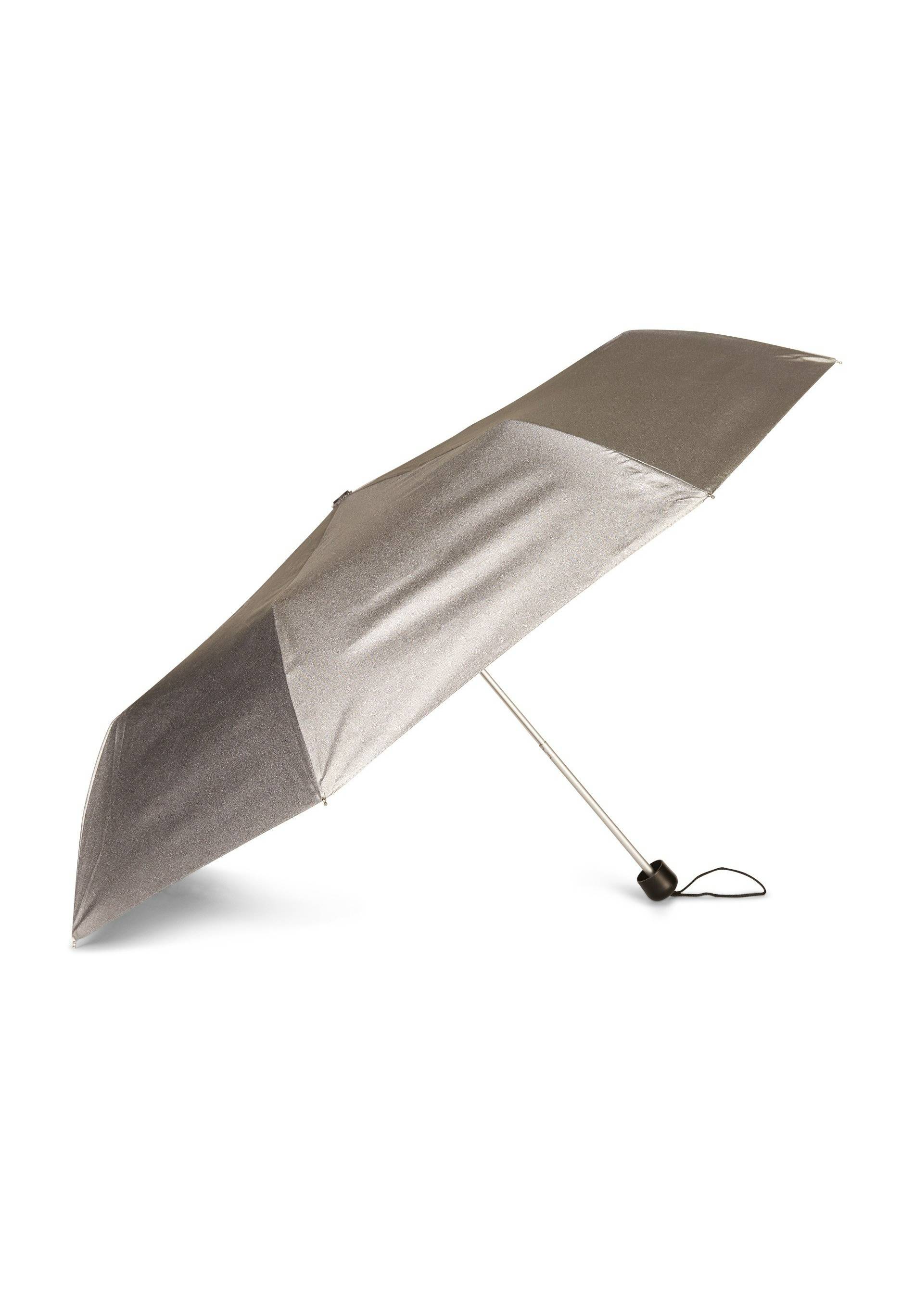Parapluie manuel petit format iris&eacute;, Argent, large image number 3