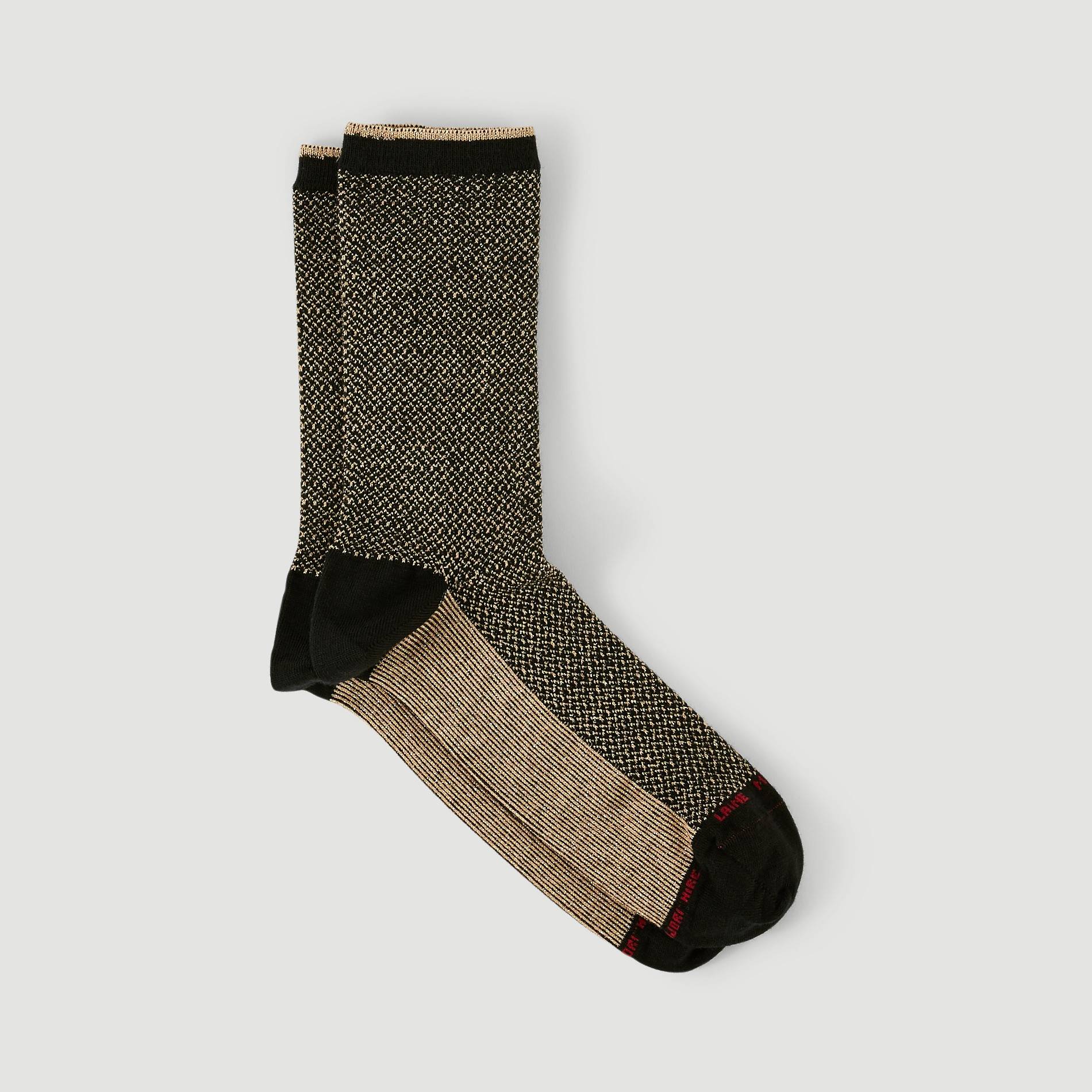 Paire de chaussettes en laine brillante Labonal, Rose, large image number 1