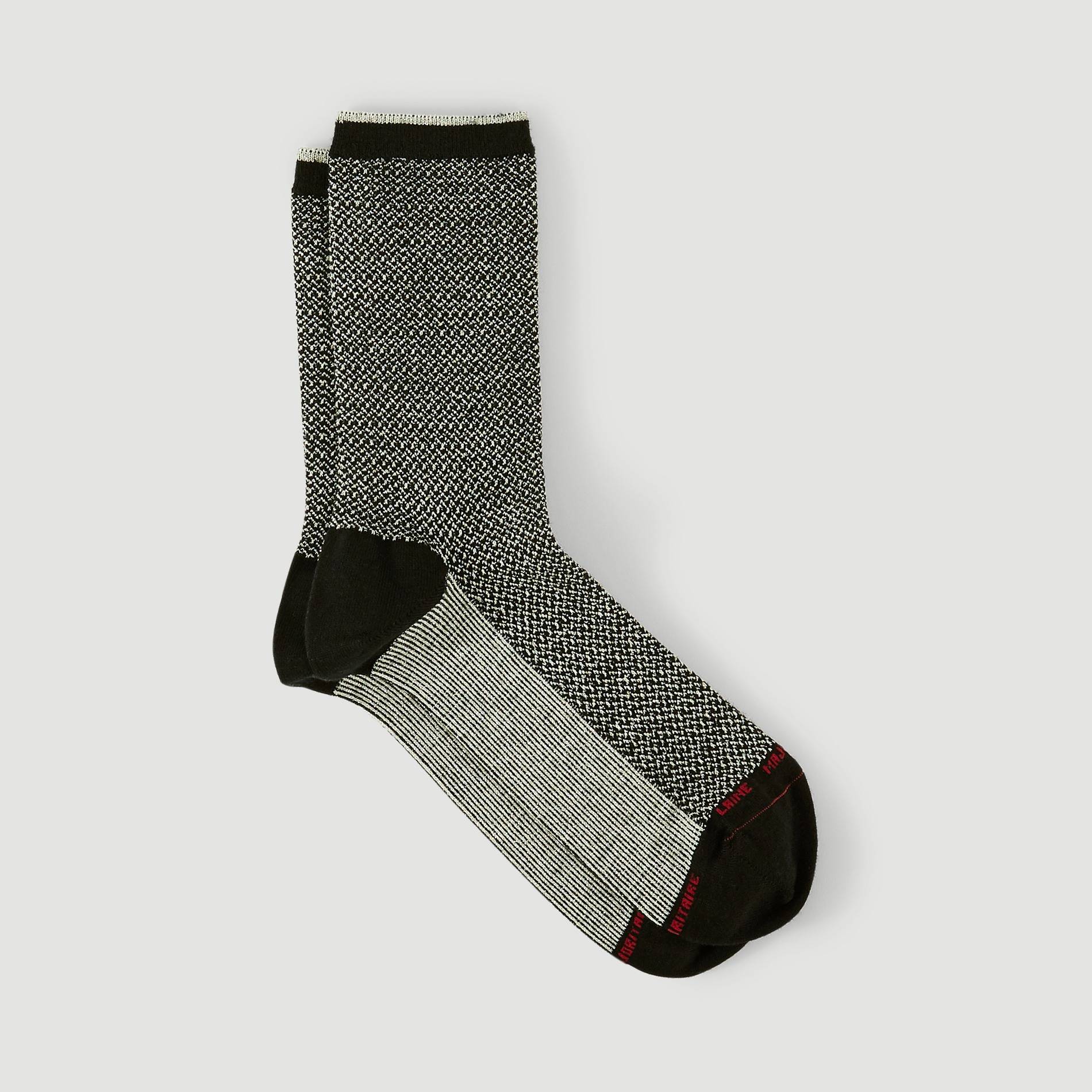 Paire de chaussettes en laine brillante Labonal, Gris, large image number 1