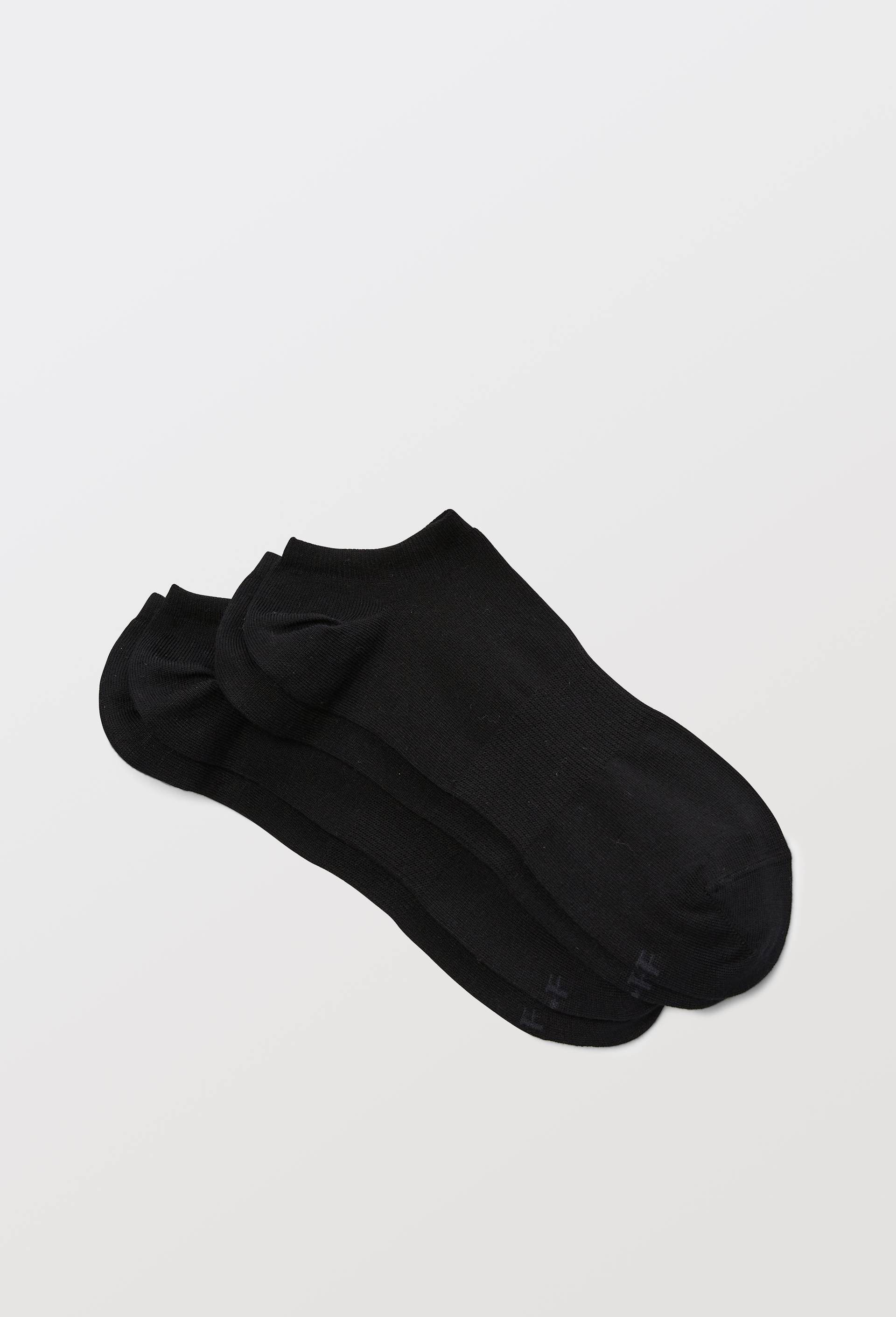 Lot de 2 paires de socquettes en coton Bleufor&ecirc;t, Noir, swatch image