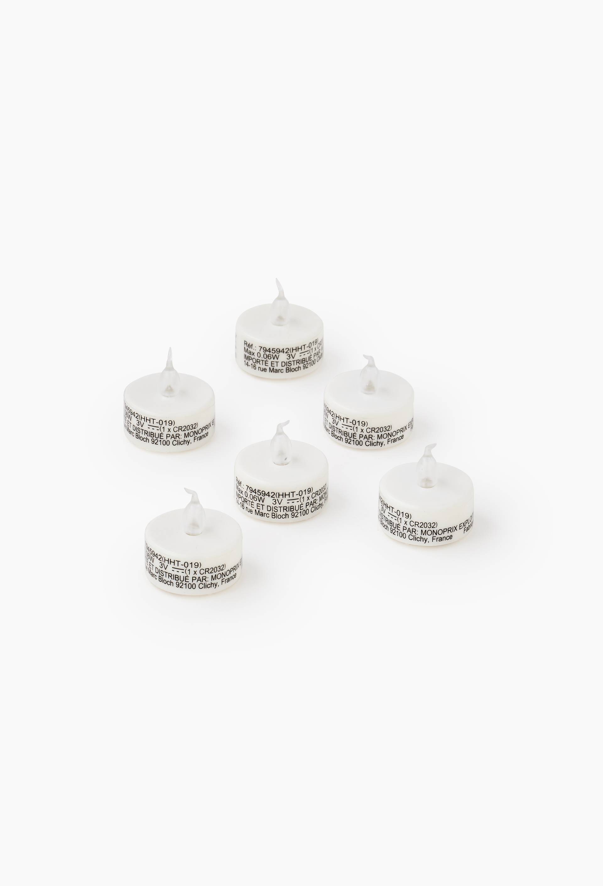 Bougies chauffe-plat LED blanche, , large image number 0