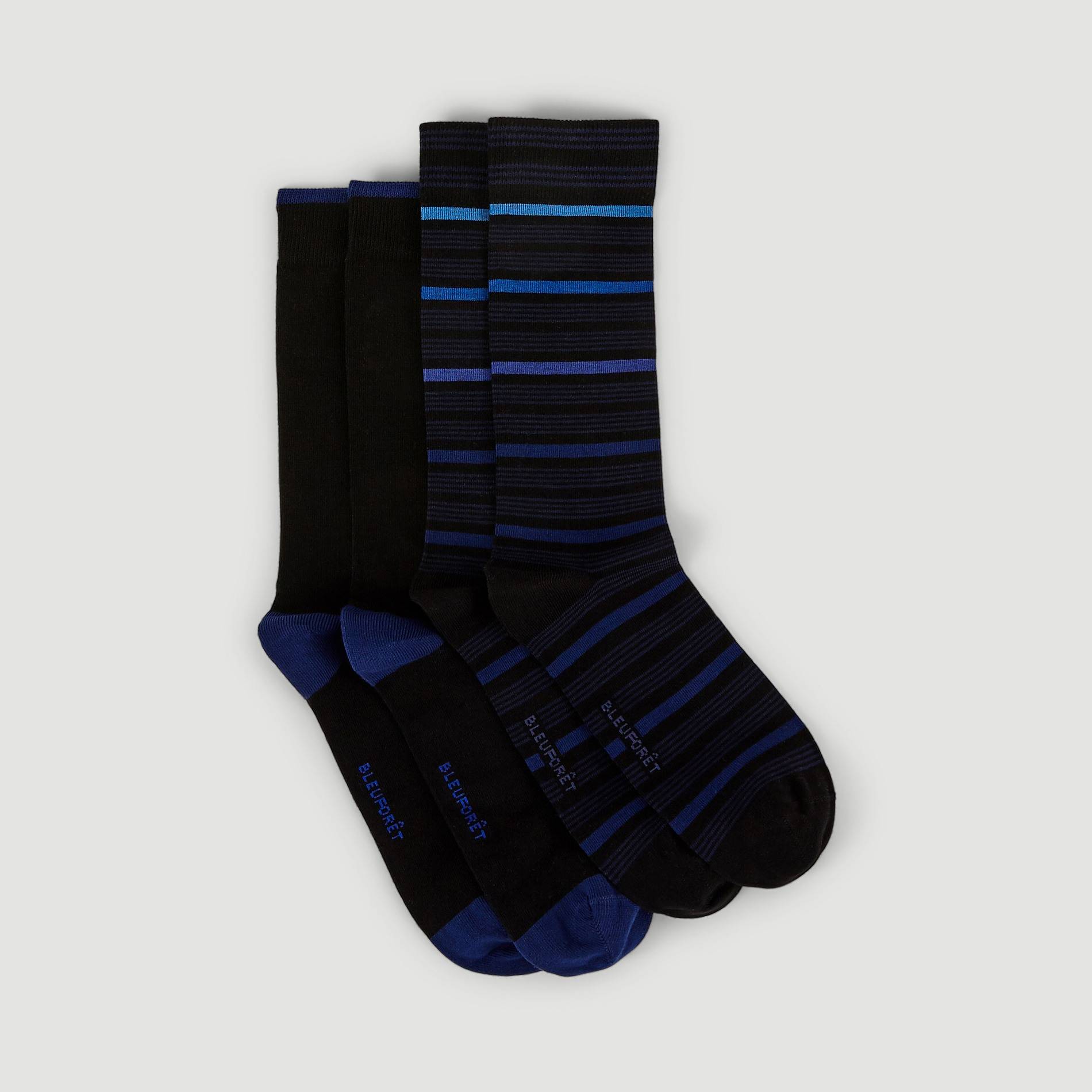 Lot de 2 paires de chaussettes - BLEUFORET, Multicolore, large image number 1.0