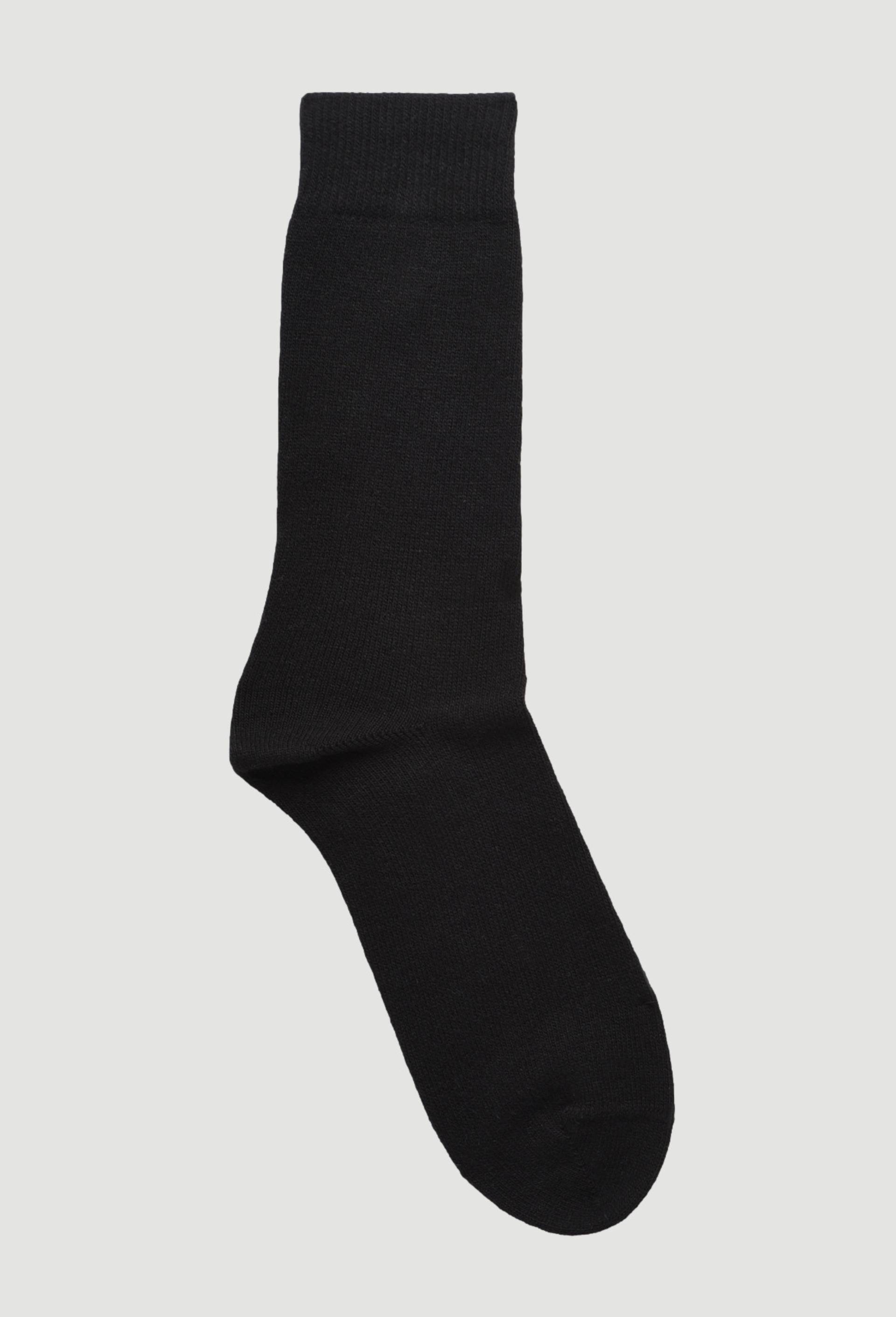 Paire de chaussettes en laine contenant du cachemire Bleufor&ecirc;t, Noir, large image number 0