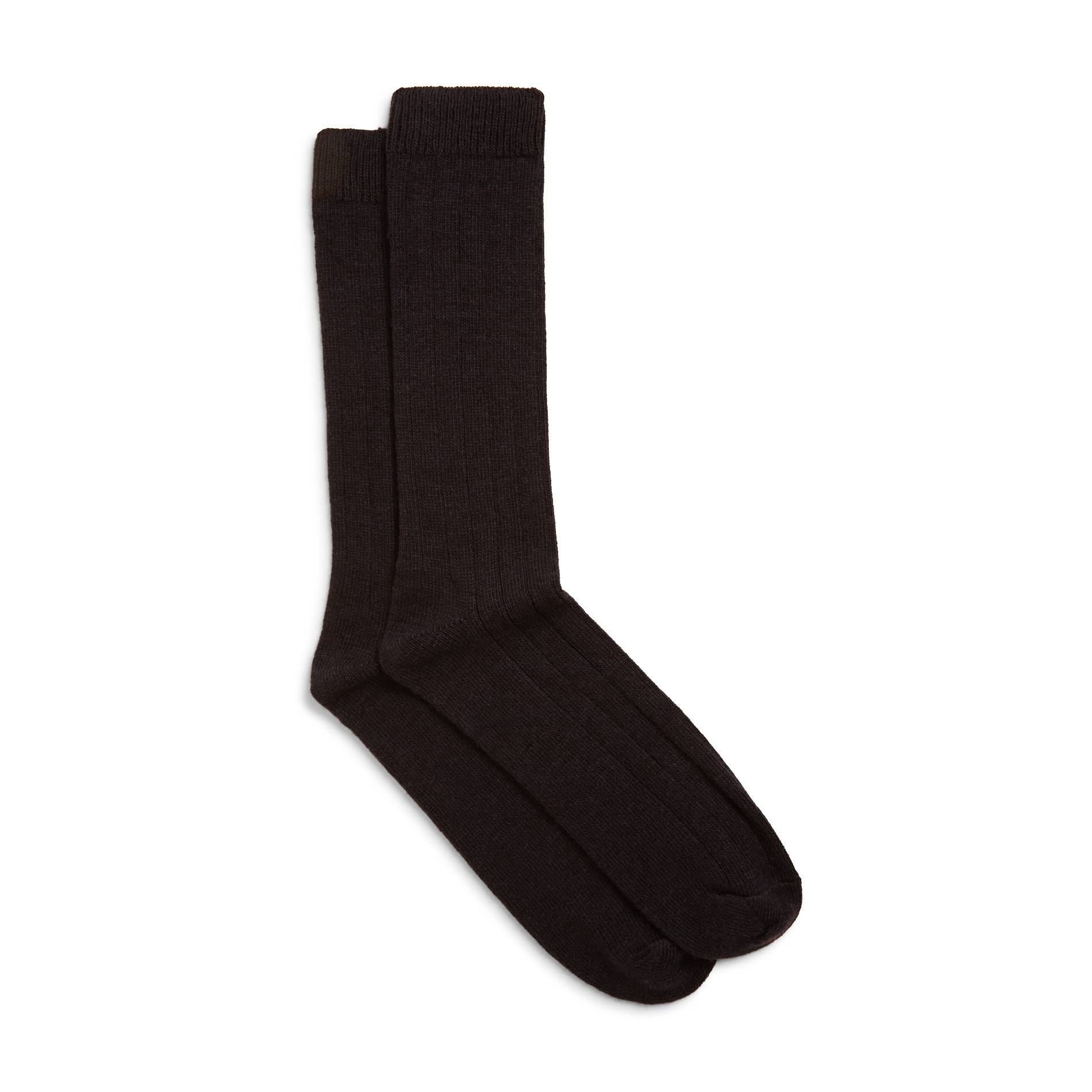 Chaussettes en laine et cachemire, Marine, large image number 1