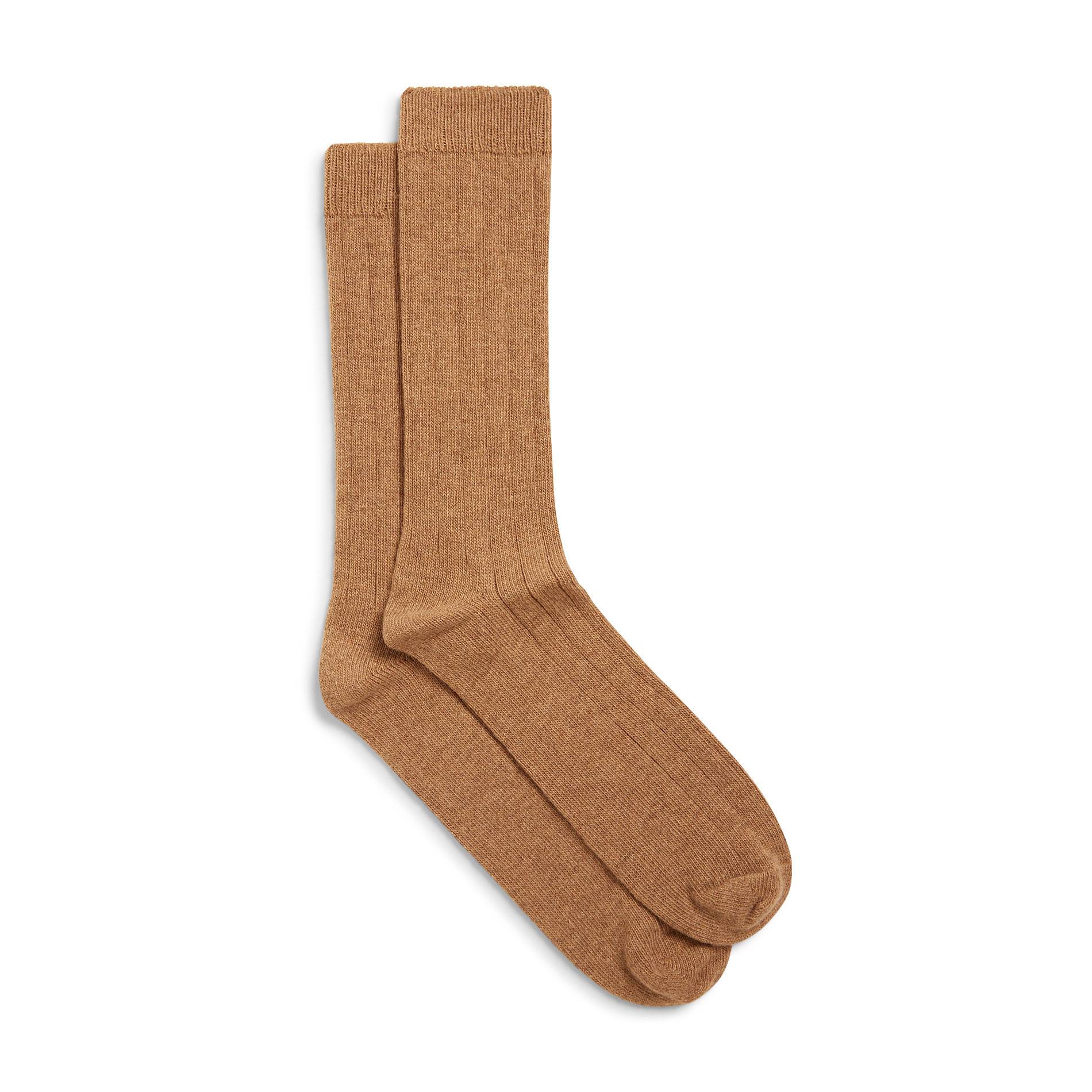 Chaussettes en laine et cachemire, MARRON GLACE, large image number 1.0