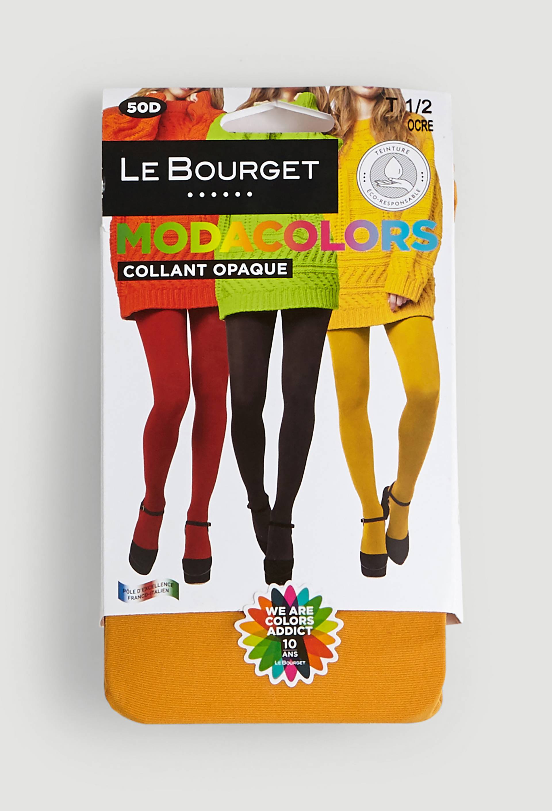 Collant opaque COLORS Le Bourget, Jaune, large image number 0