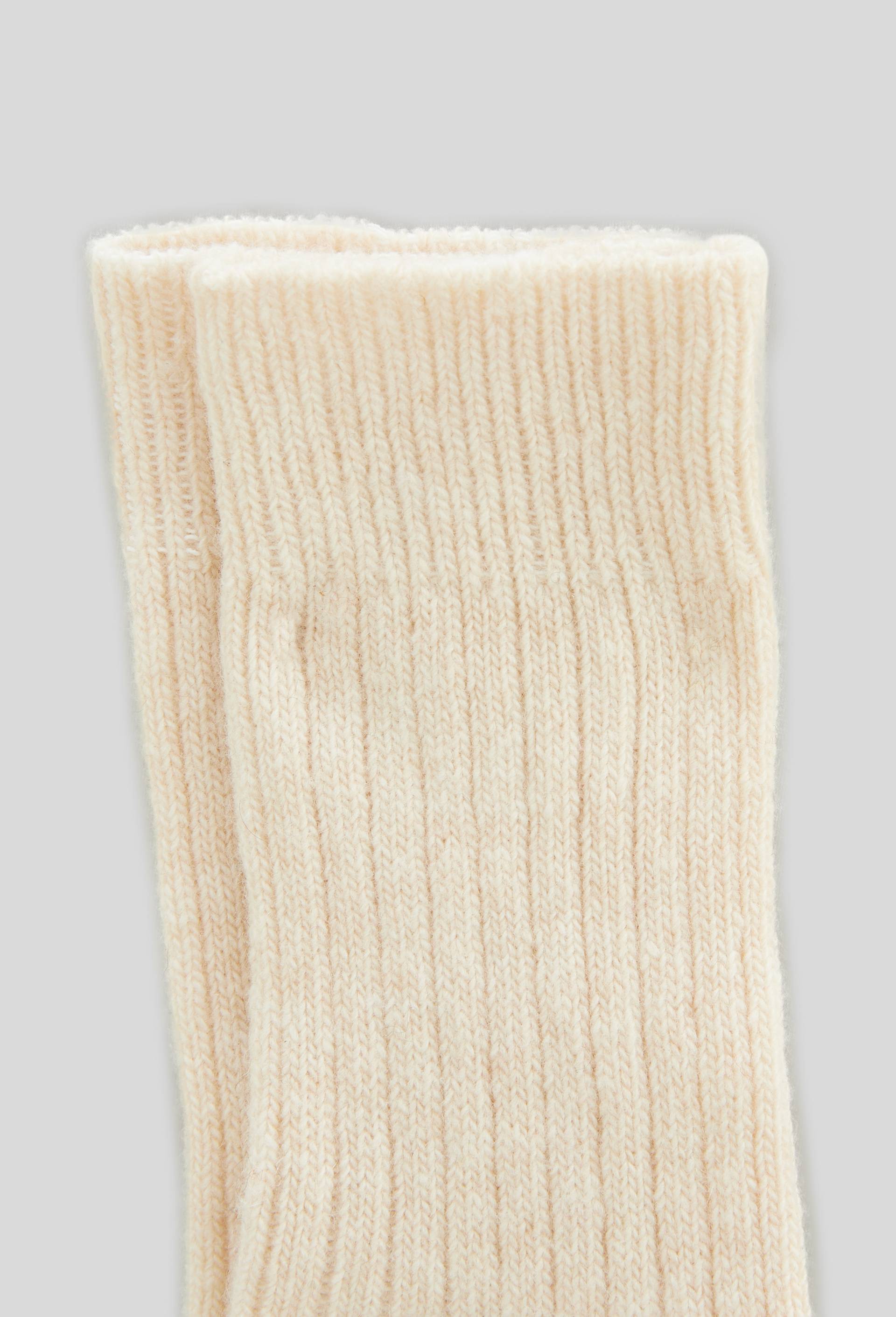 Paire de chaussettes en cachemire, Beige clair, large image number 1