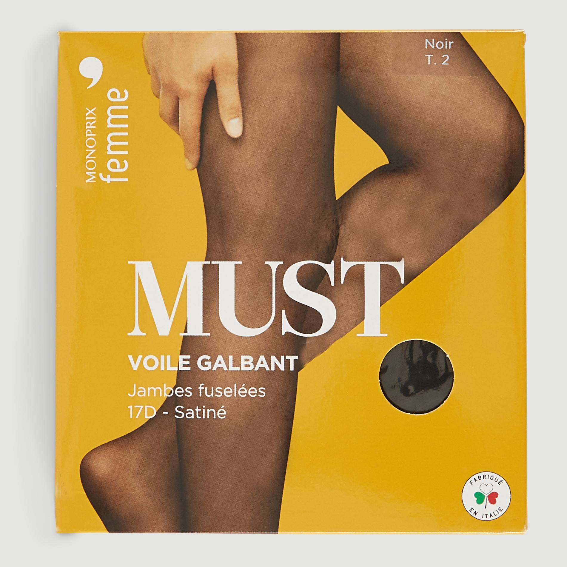 Collant voile satin&eacute; galbant MUST, Beige clair, large image number 0