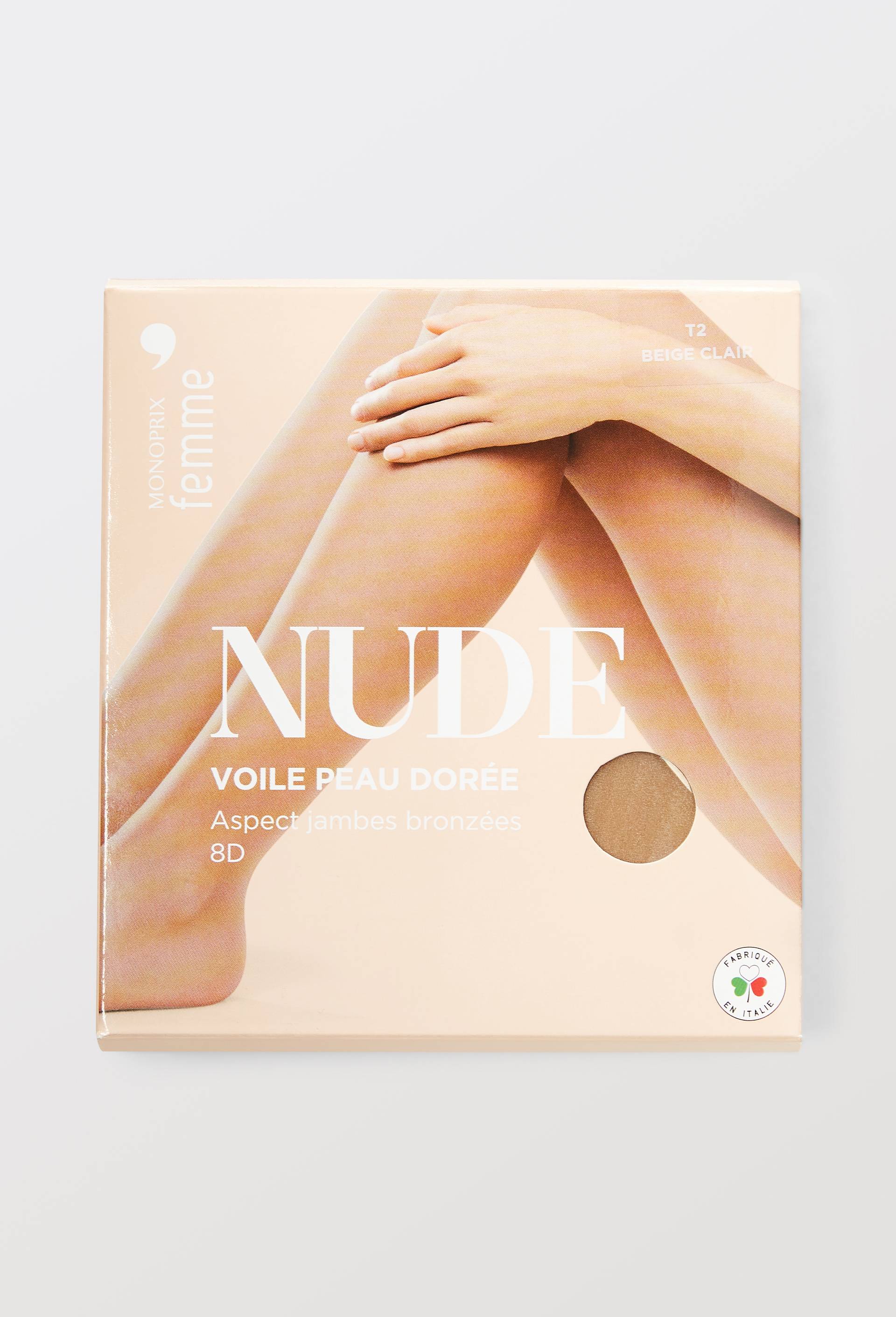 Collant peau dor&eacute;e NUDE, Beige clair, large image number 1
