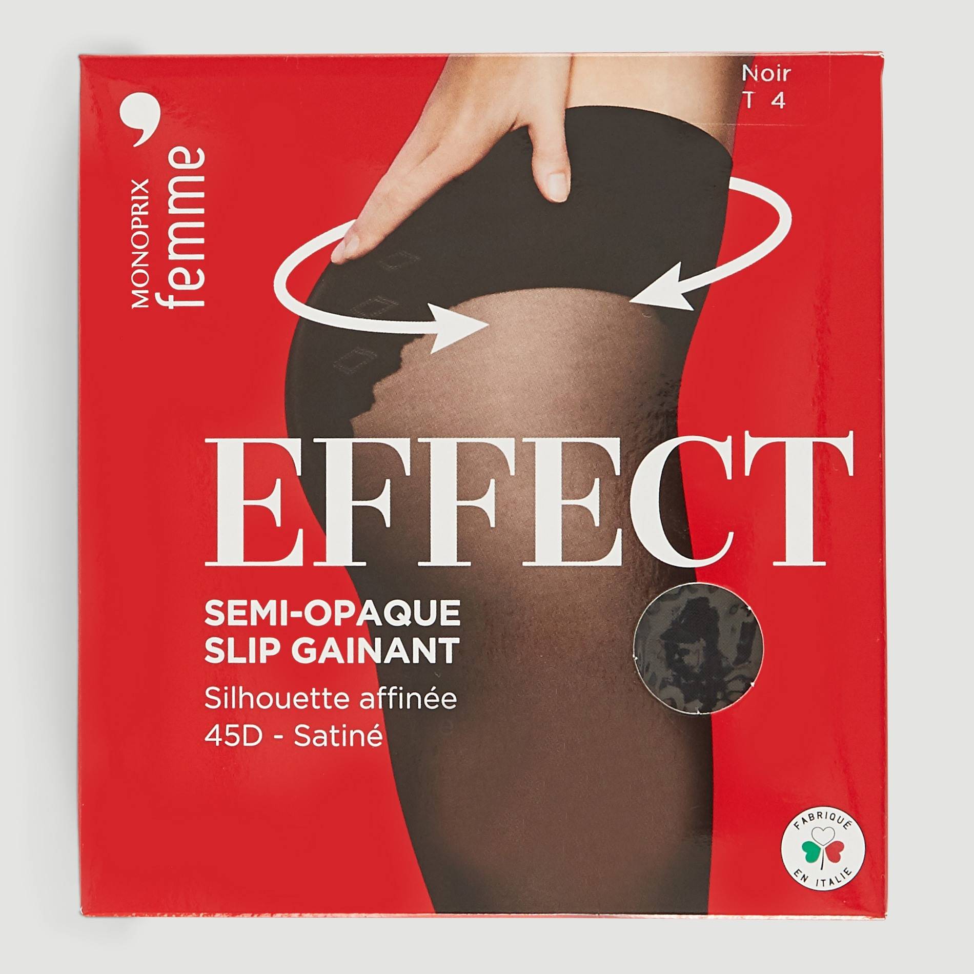 Collant slip gainant EFFECT, Noir, large image number 0