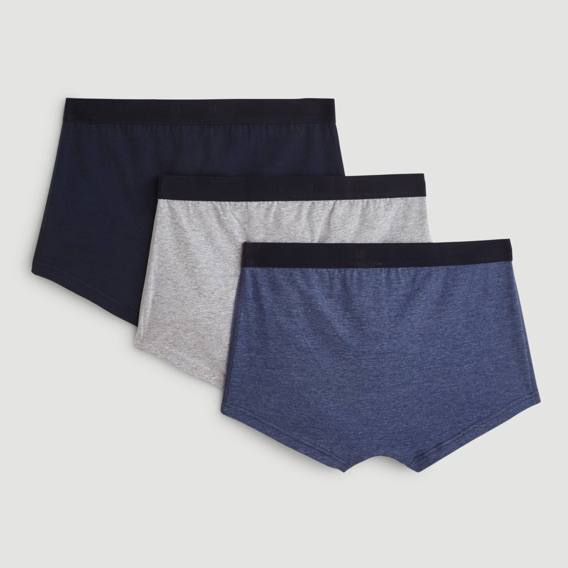 Lot de 3 boxers en coton BIO GOTS, Gris, large image number 1