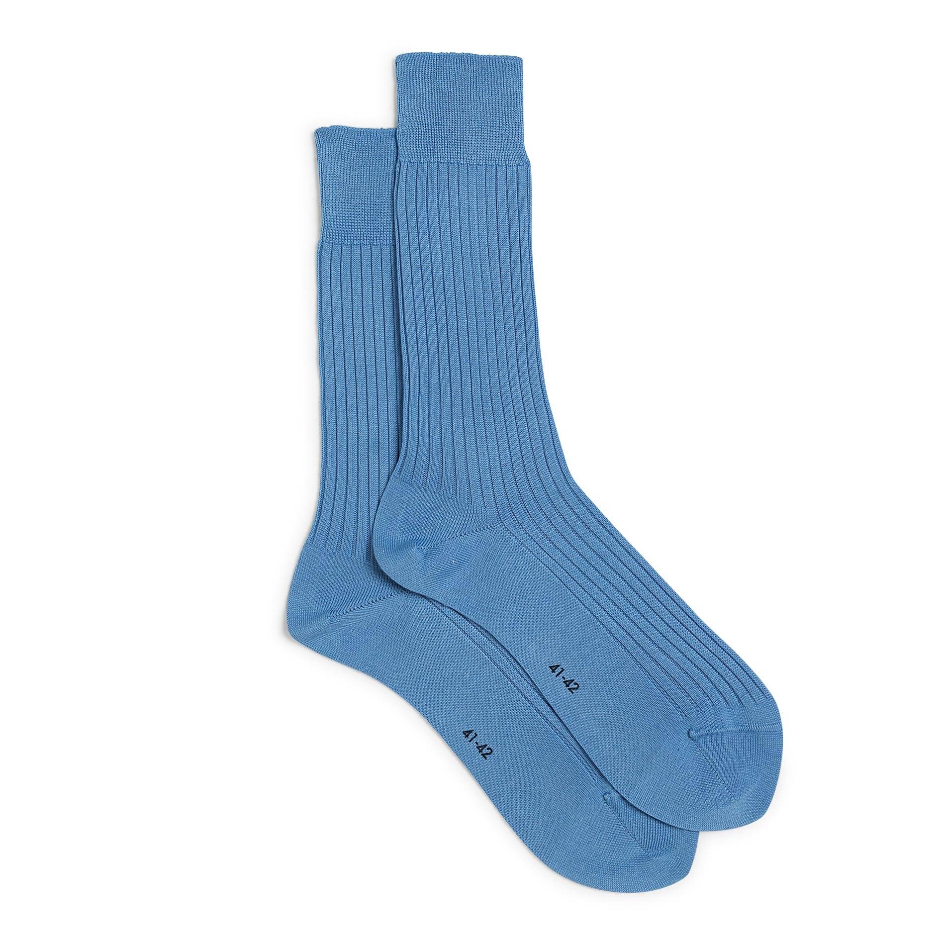 Chaussettes en fil d'écosse, Bleu, large image number 1.0