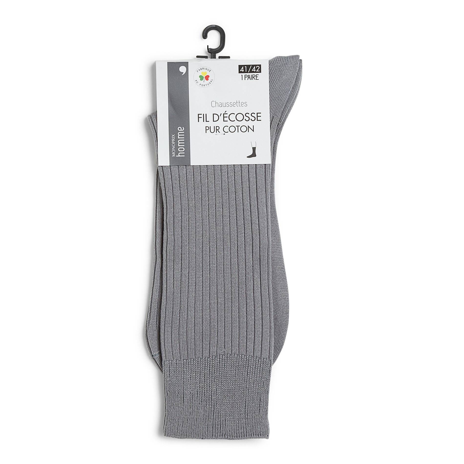 Chaussettes en fil d'écosse, Gris clair, large image number 0.0