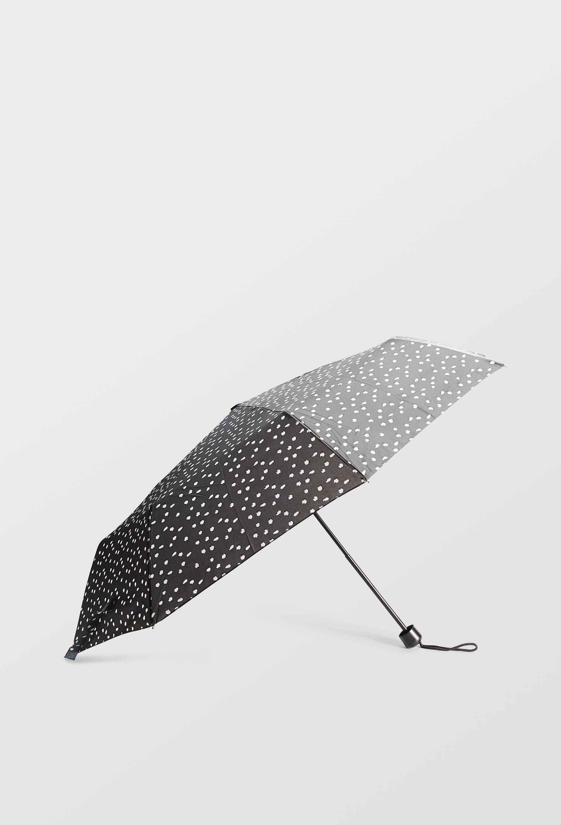 Parapluie manuel petit format imprim&eacute;, Gris fonc&eacute;, large image number 1