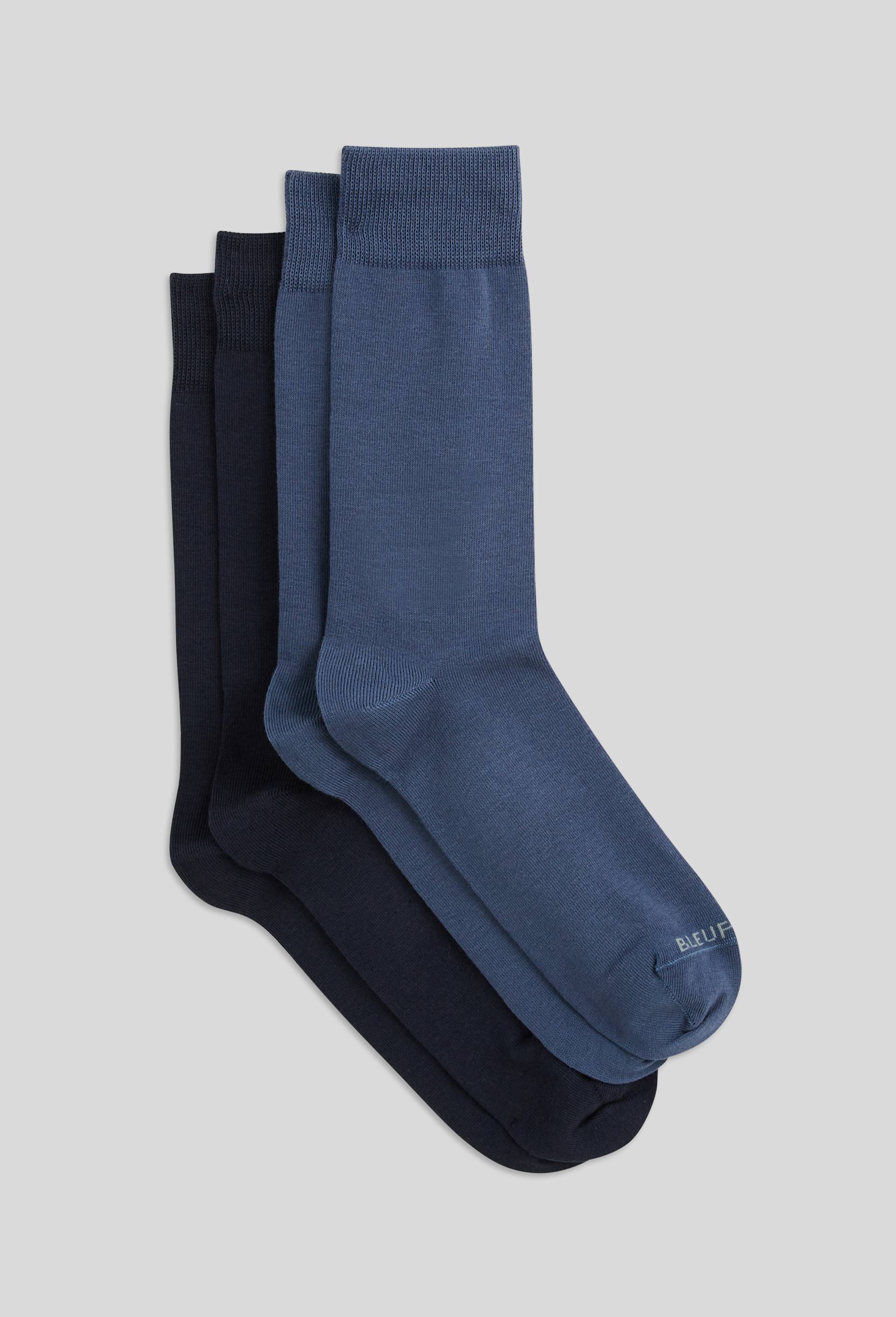 Lot de 2 paires de chaussettes en coton Bleufor&ecirc;t, Bleu, swatch image