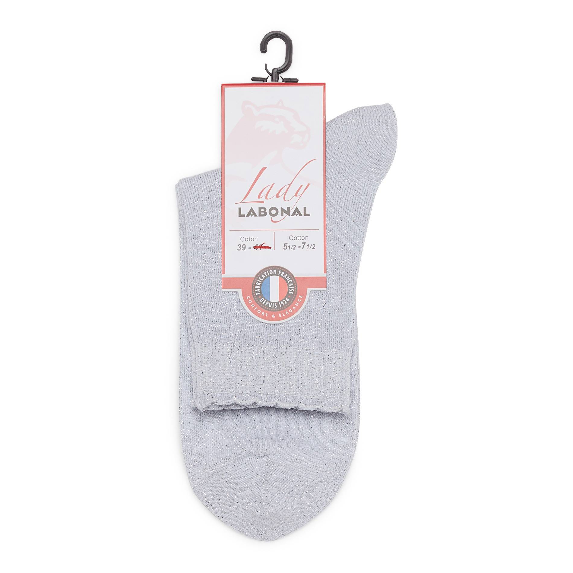 SOCQUETTE LUREX, Gris, large image number 0