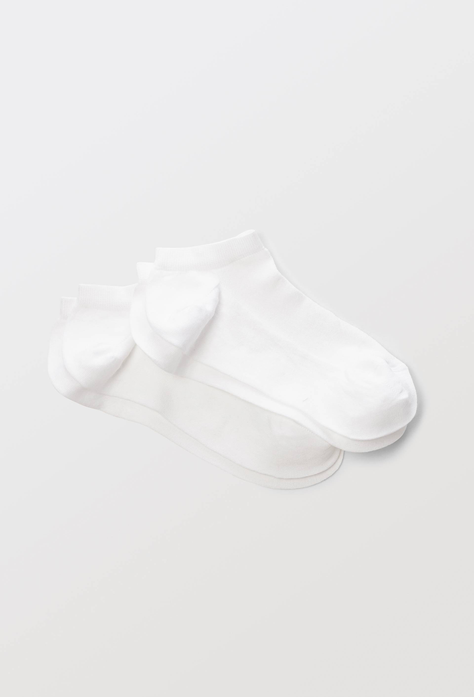 Lot de 2 paires de mini-socquettes en fil d'&eacute;cosse, Blanc, large image number 0