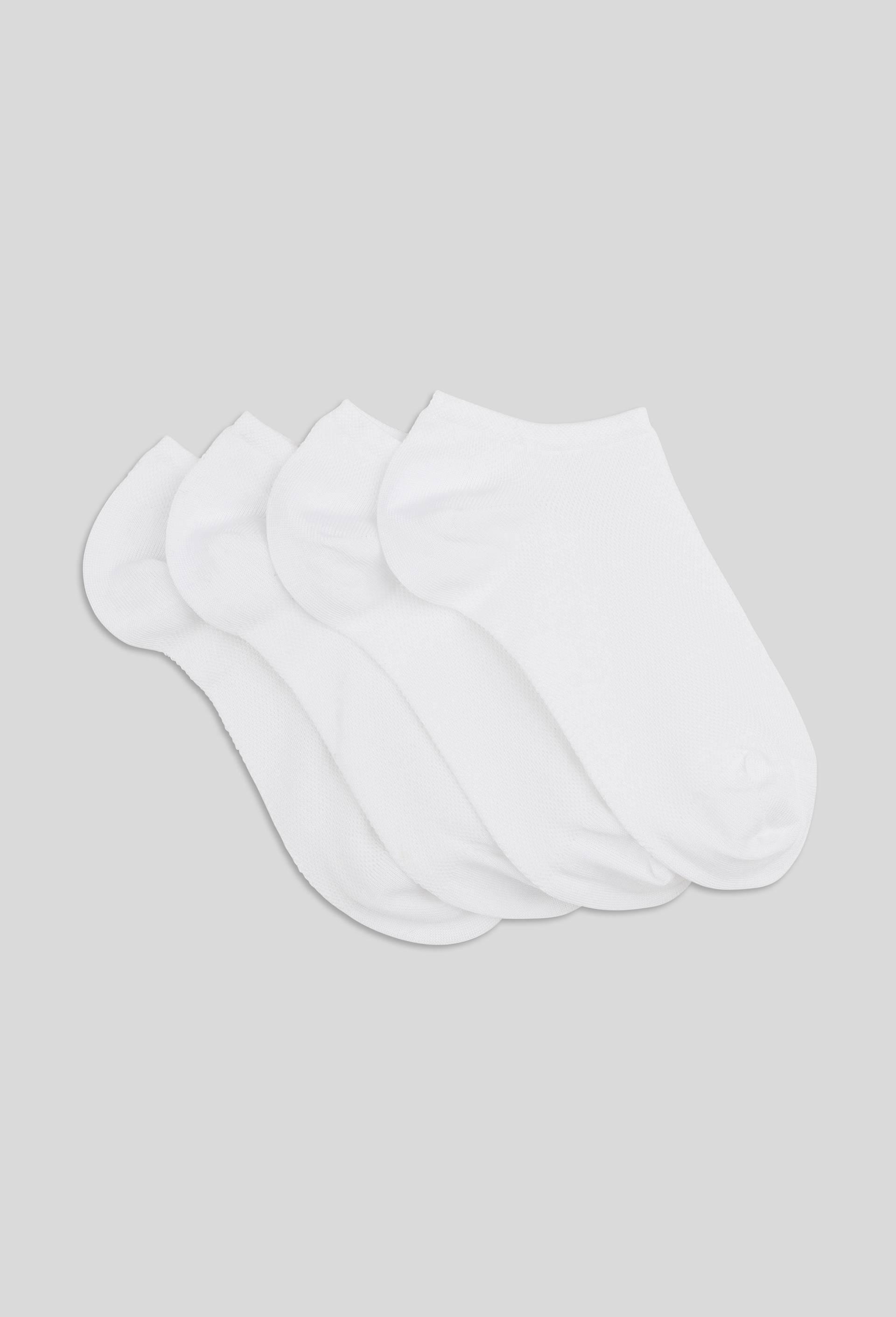 Lot de 2 paires de mini-socquettes en fil d'&eacute;cosse, Blanc, large image number 0