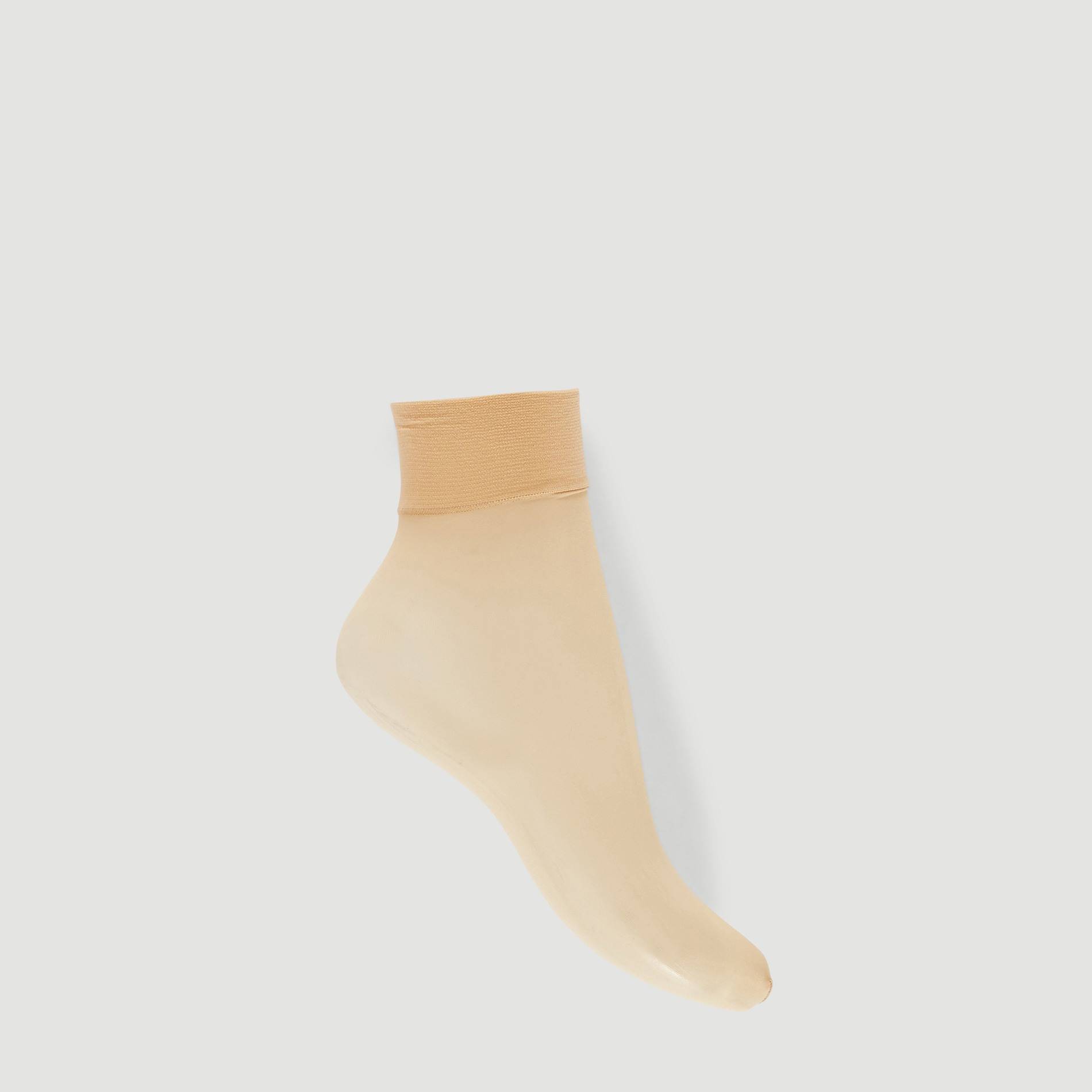 Lot de 2 socquettes voile ind&eacute;maillable ACTIV, Beige, large image number 1