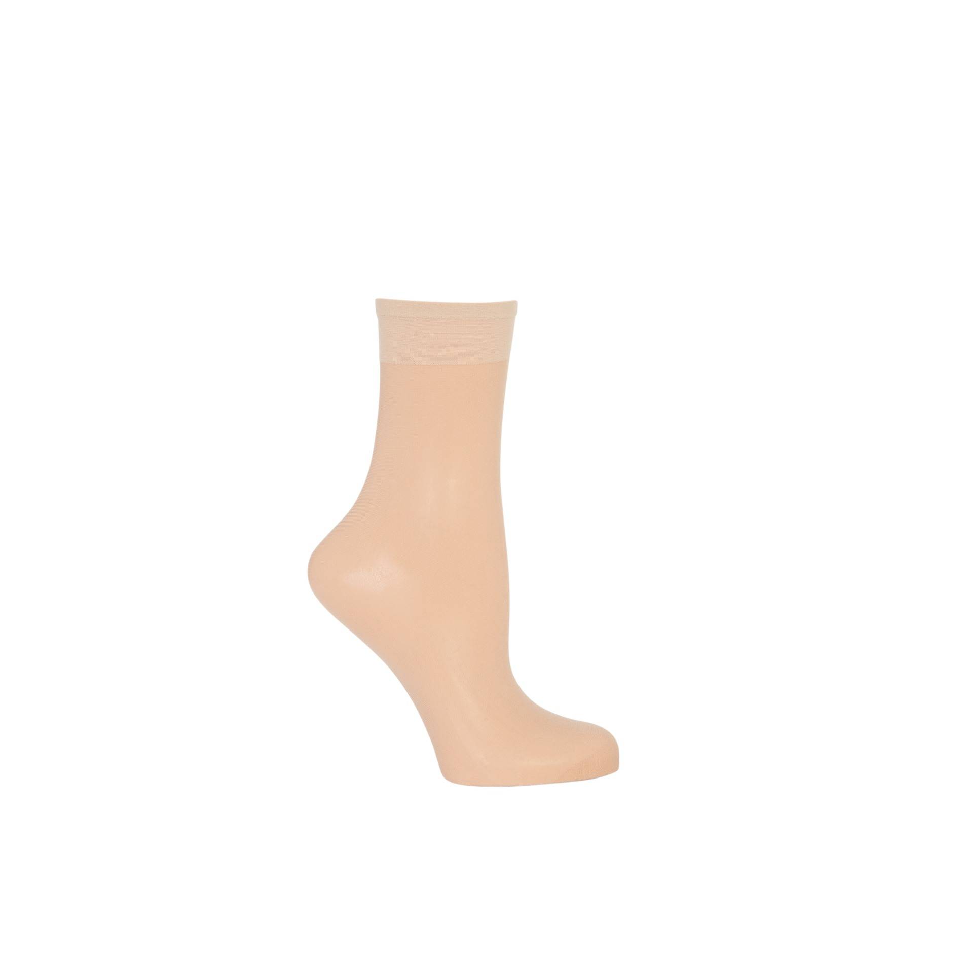Lot de 2 paires de soquettes voile r&eacute;sistant Le Bourget, Beige clair, large image number 1