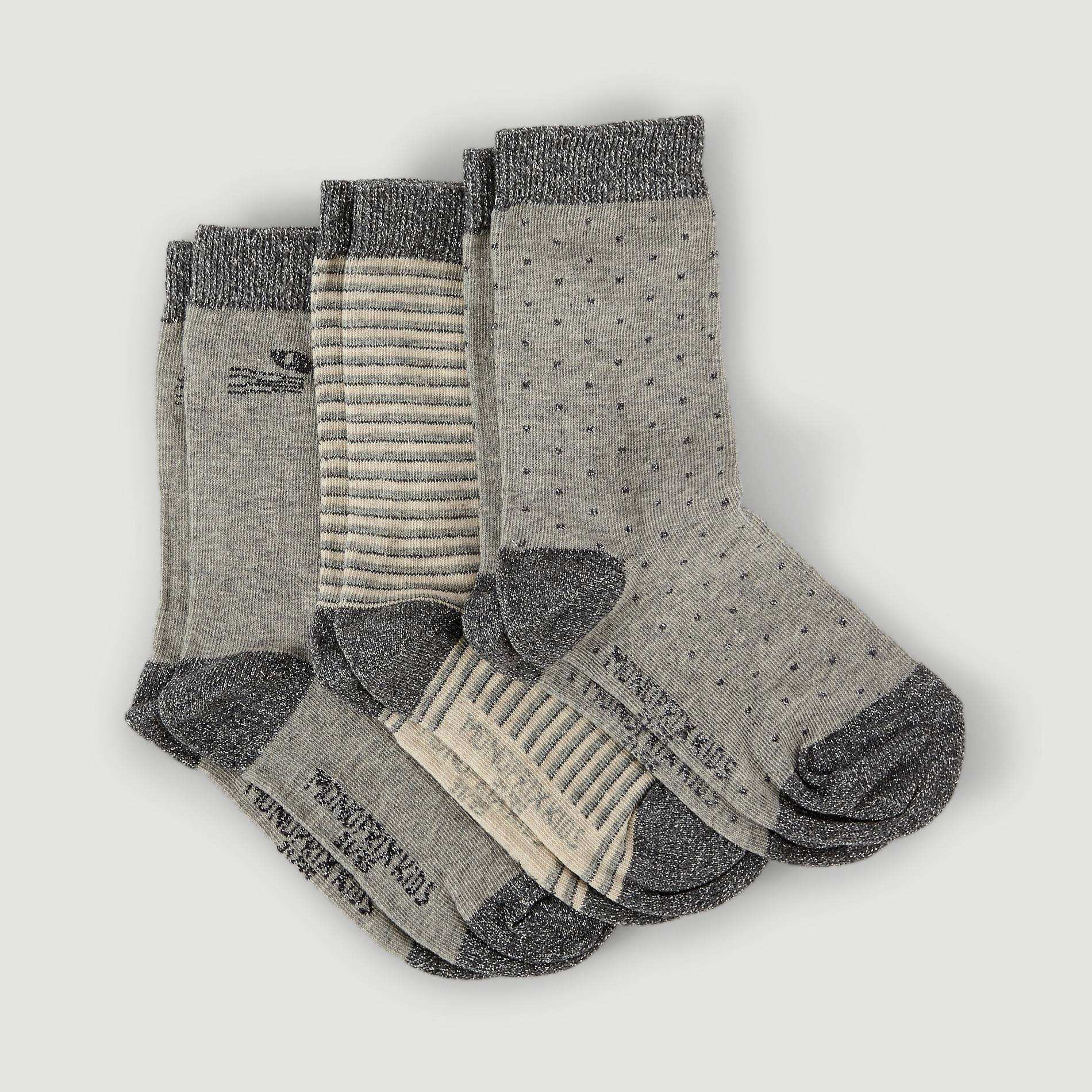 Lot de 3 paires de chaussettes brillantes, Gris, large image number 0.0