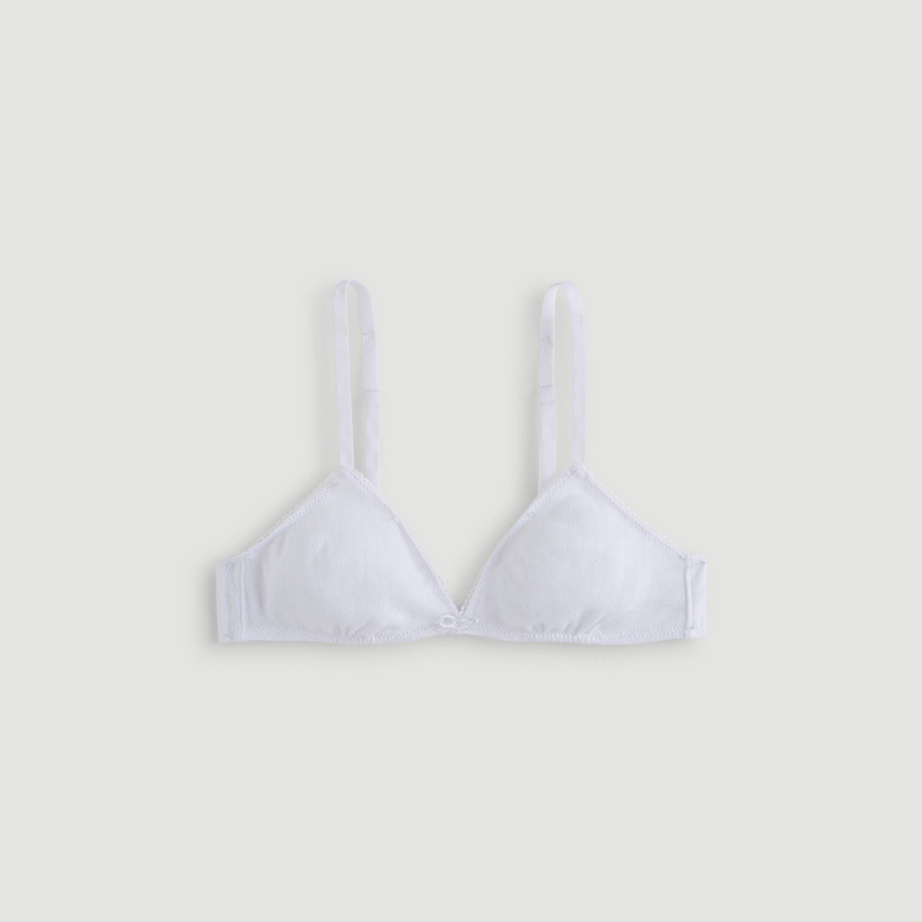 Soutien gorge triangle en coton BIO, Blanc, large image number 0