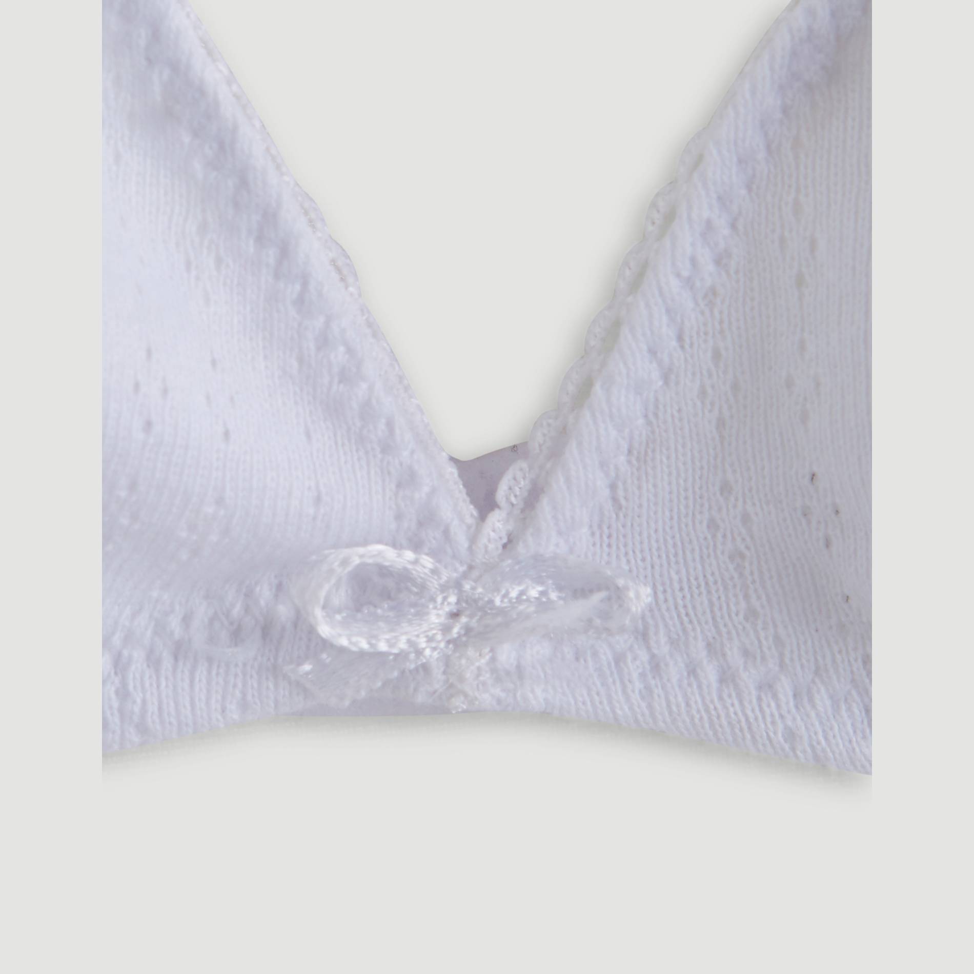 Soutien gorge triangle en coton BIO, Blanc, large image number 2