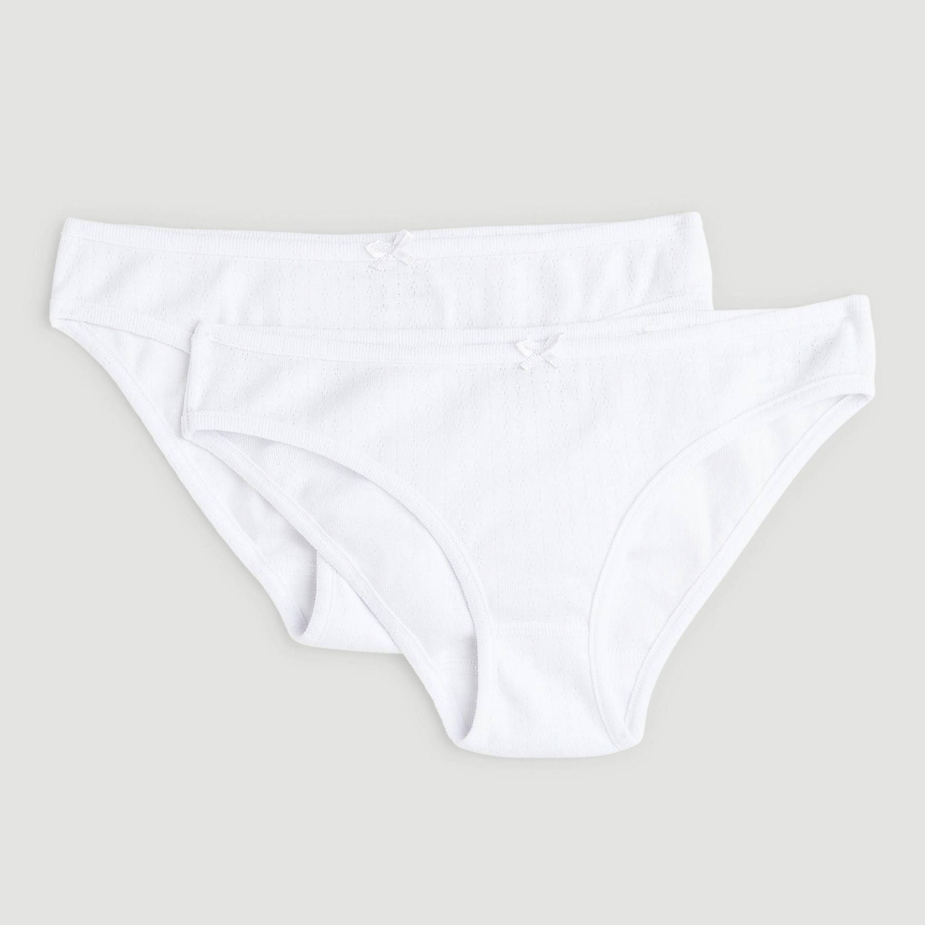 Lot de 2 culottes en coton BIO, Blanc, large image number 0