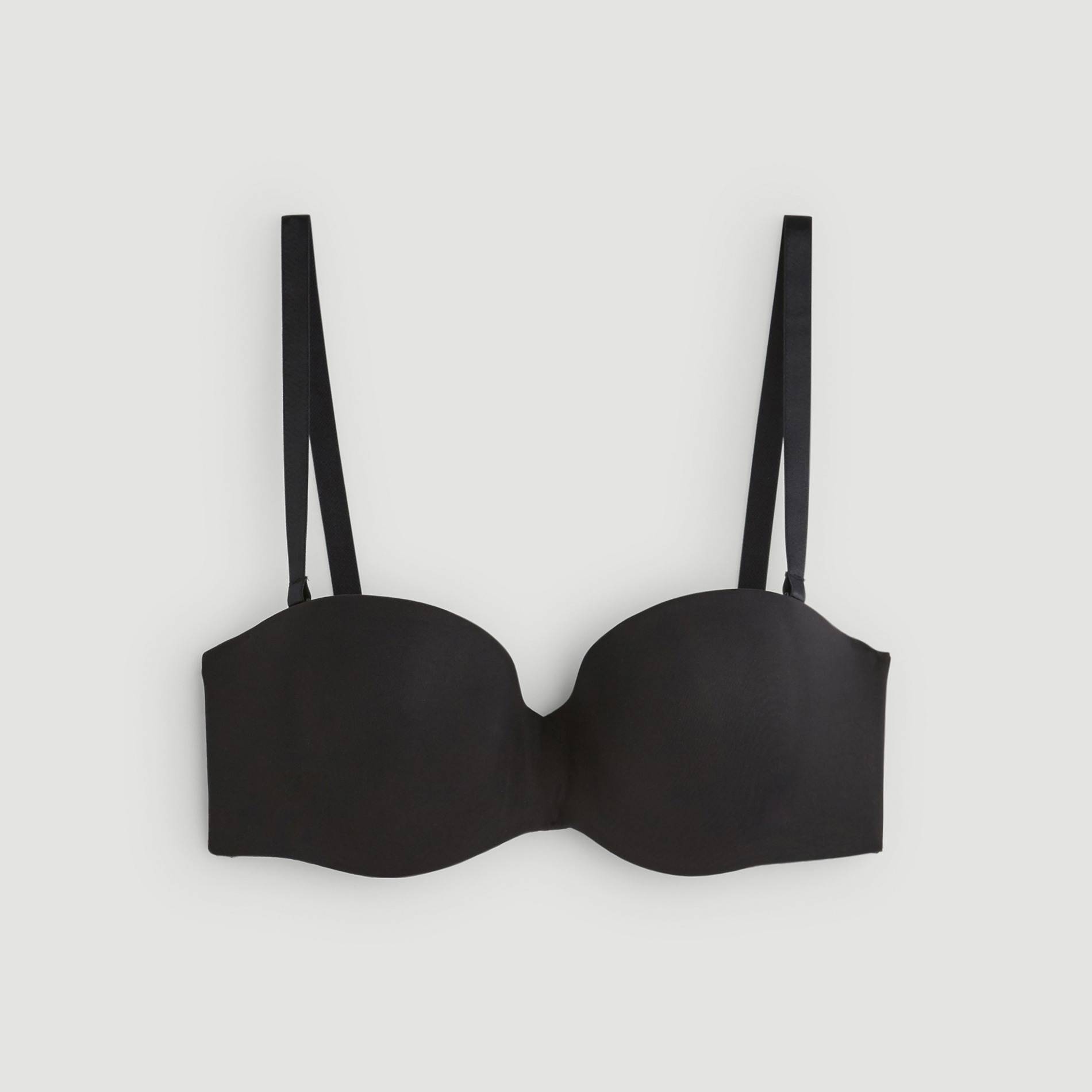 Soutien-gorge bandeau paddé, Noir, large image number 2.0