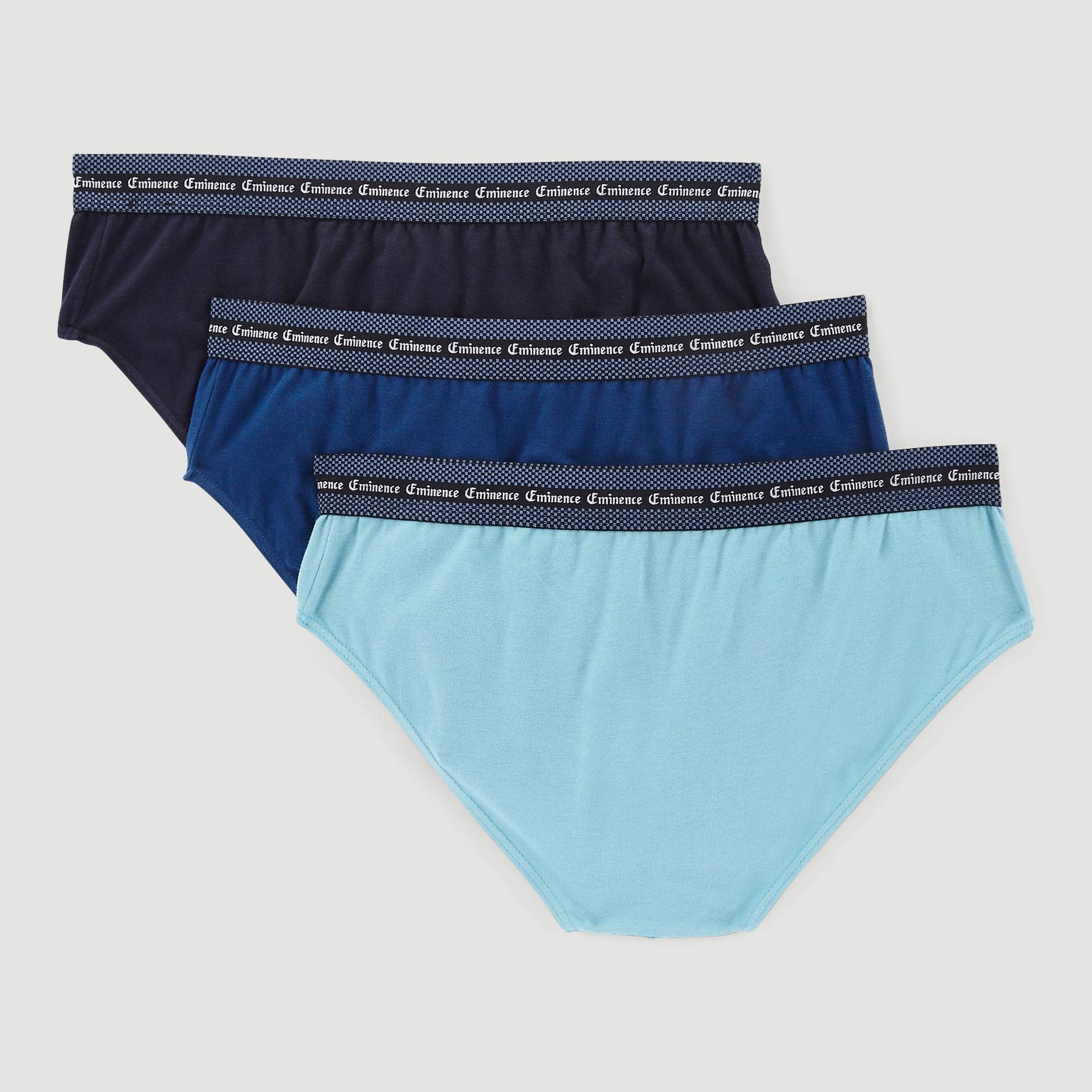 Lot de 3 slips - EMINENCE, Bleu, large image number 2.0