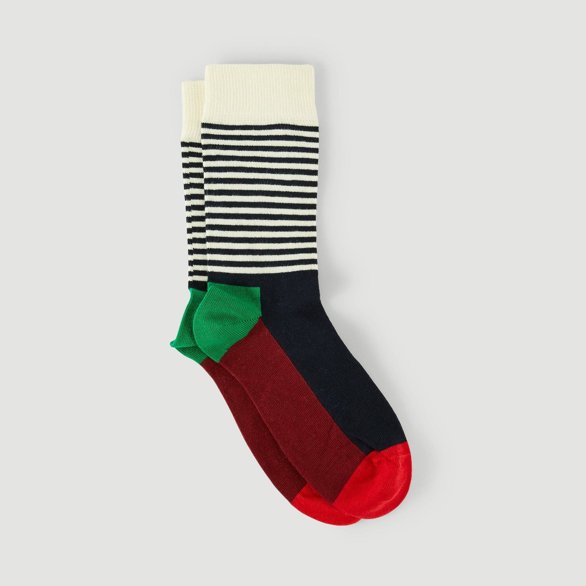 Chaussettes half stripe, Marine, large image number 1.0