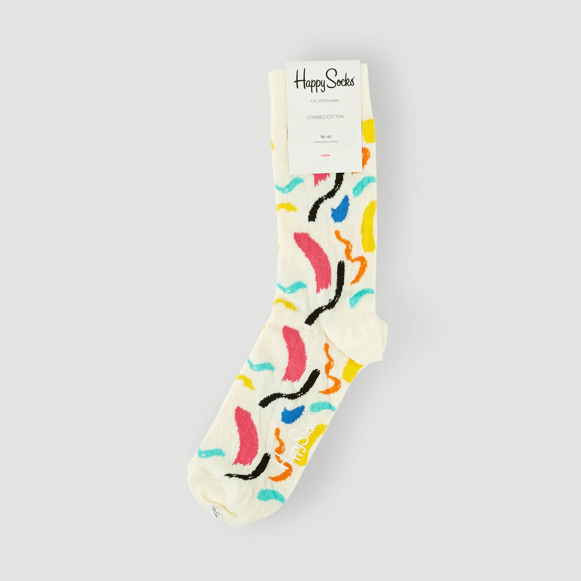Chaussettes peinture, Ecru, large image number 0.0