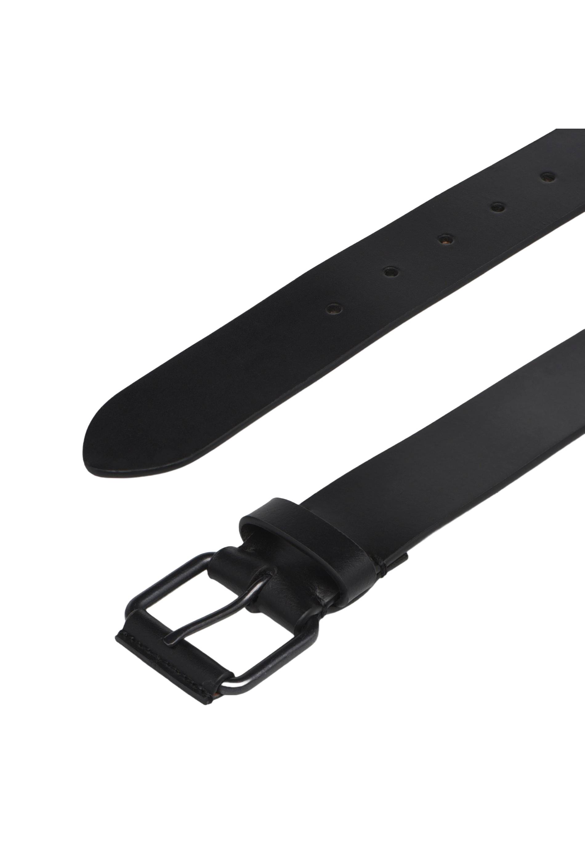 Ceinture unie , Cuir Responsable, Noir, large image number 3