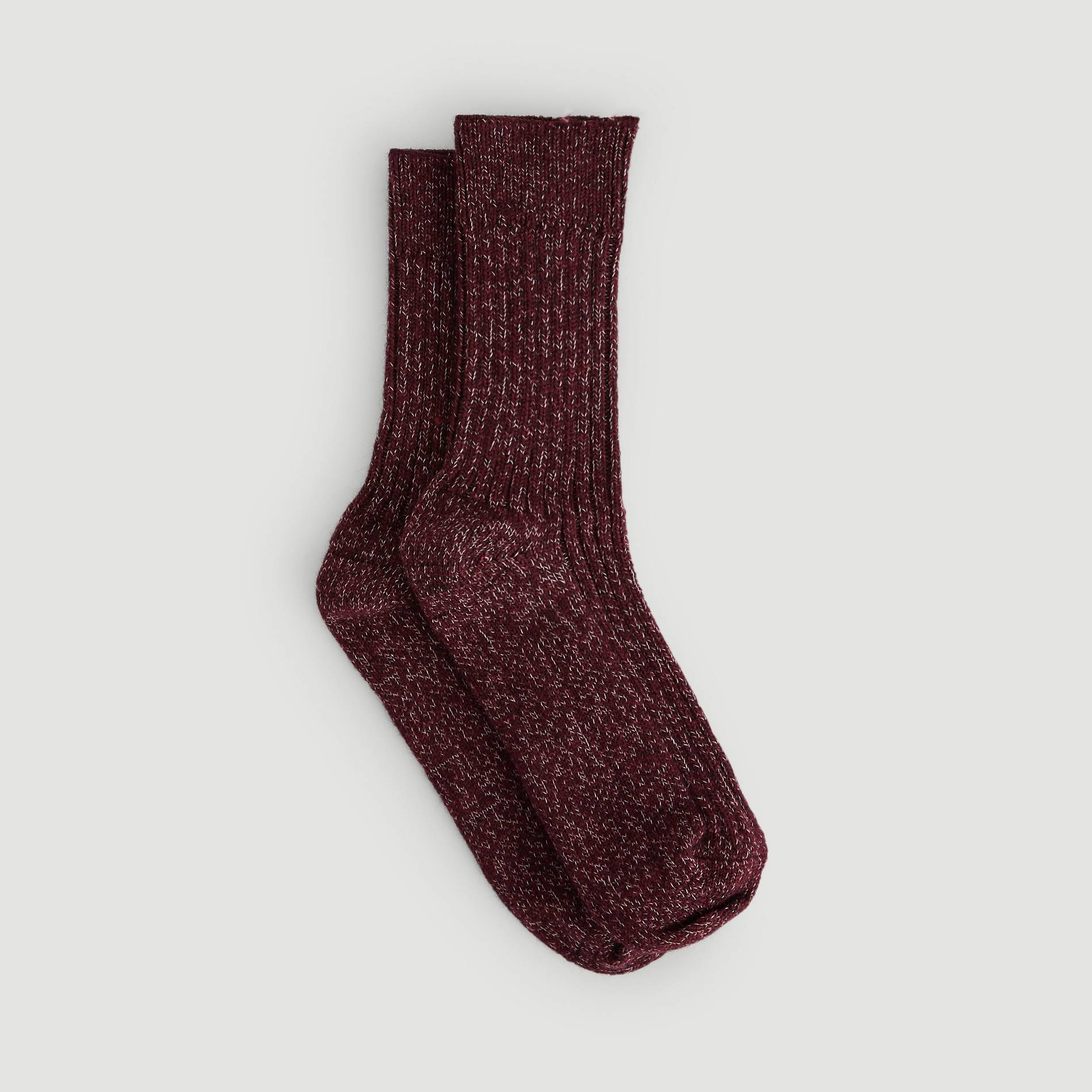 Chaussettes lainage, Bordeaux, large image number 1