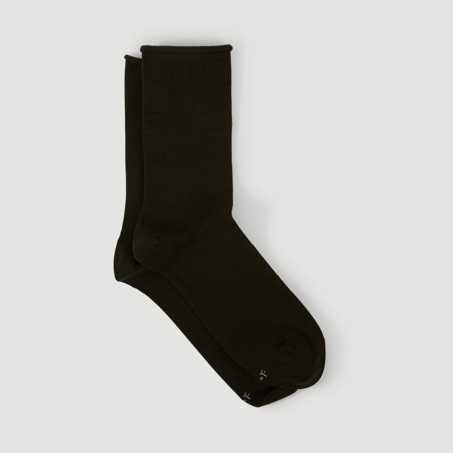 Lot de 2 paires de chaussettes en coton Bleufor&ecirc;t, Noir, large image number 1