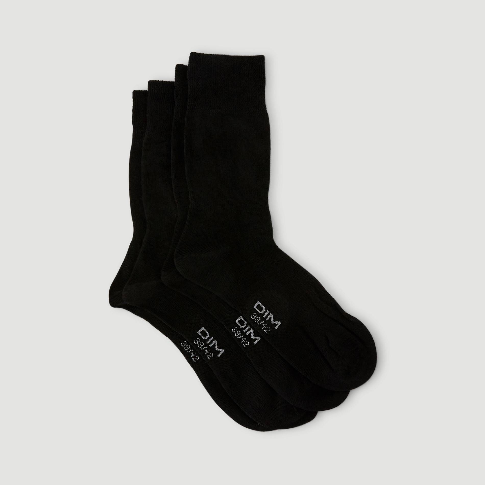 Lot de 2 paires de chaussettes 3D flex - DIM, Noir, large image number 1