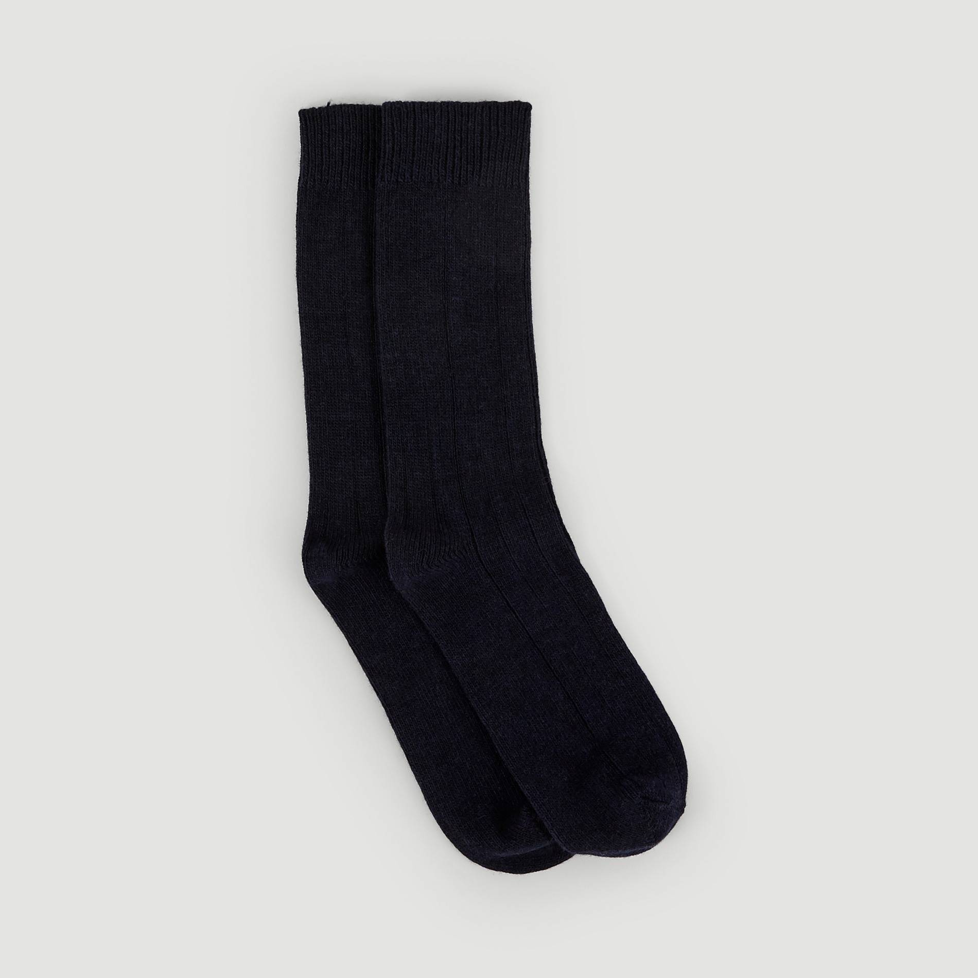 Paire de chaussette contenant du cachemire, Marine, large image number 1.0