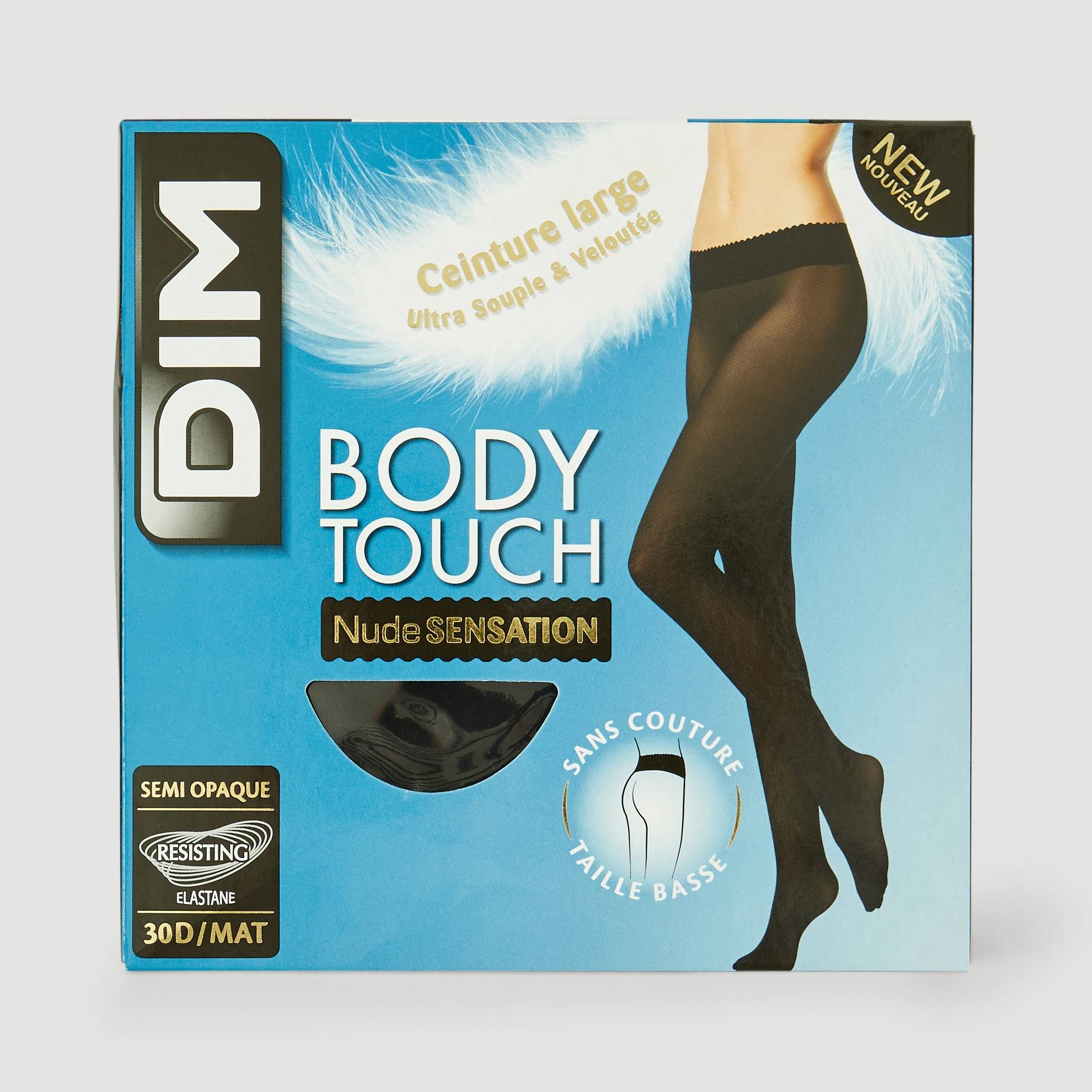 Collant BODY TOUCH semi opaque DIM, Noir, large image number 0