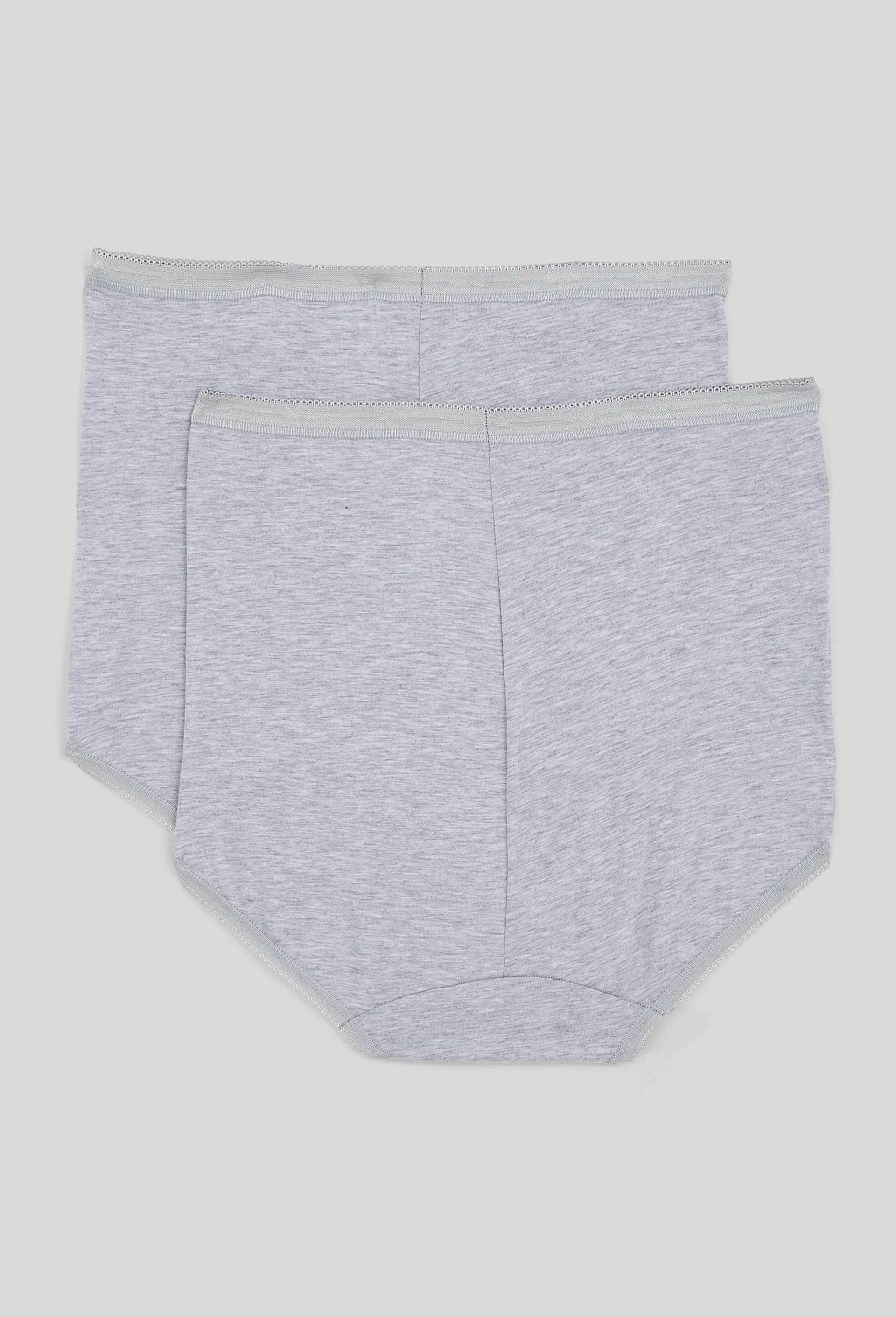 Lot de 2 slips maxi basic, Gris, large image number 1