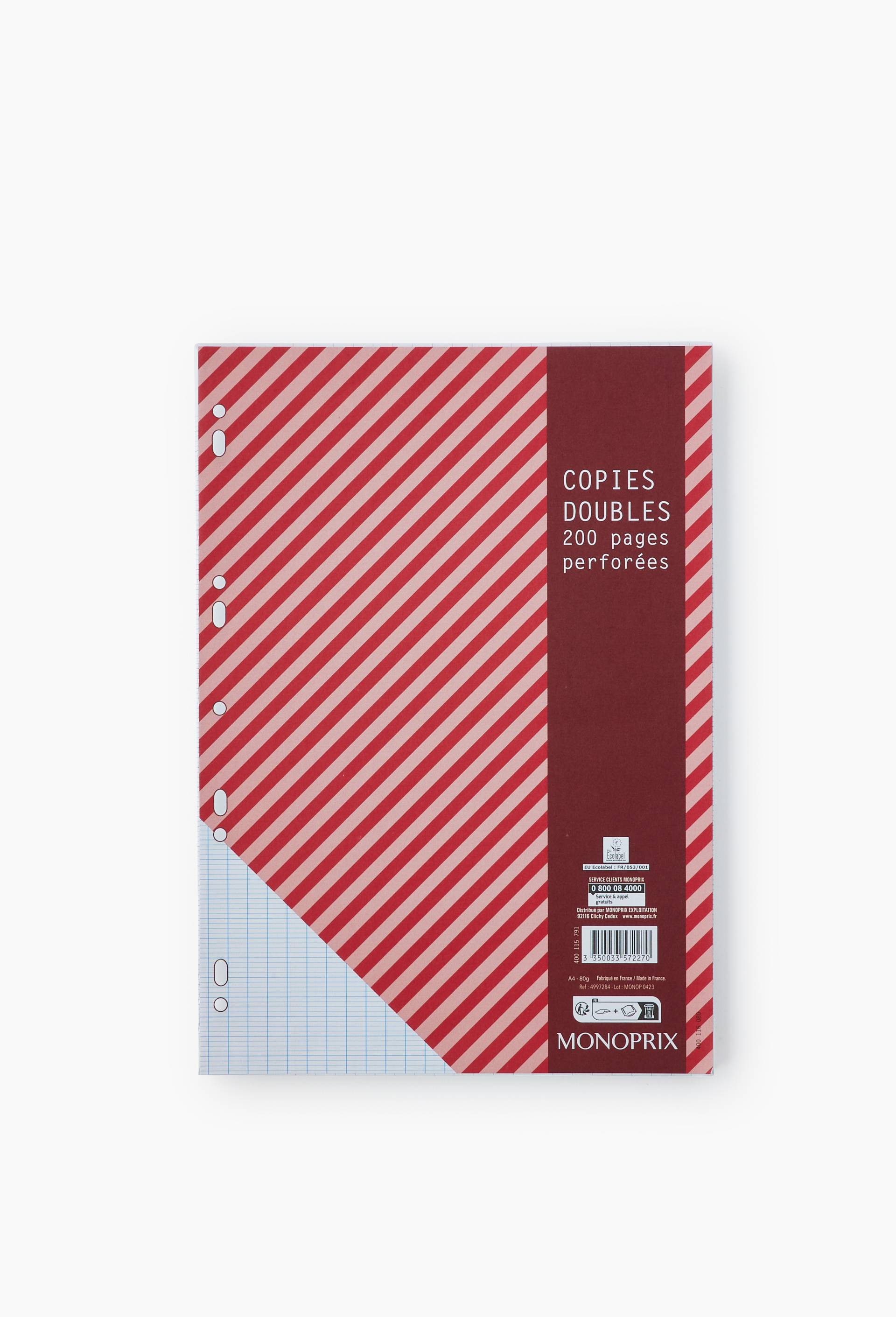 200 copies doubles, A4, grands carreaux, , large image number 0