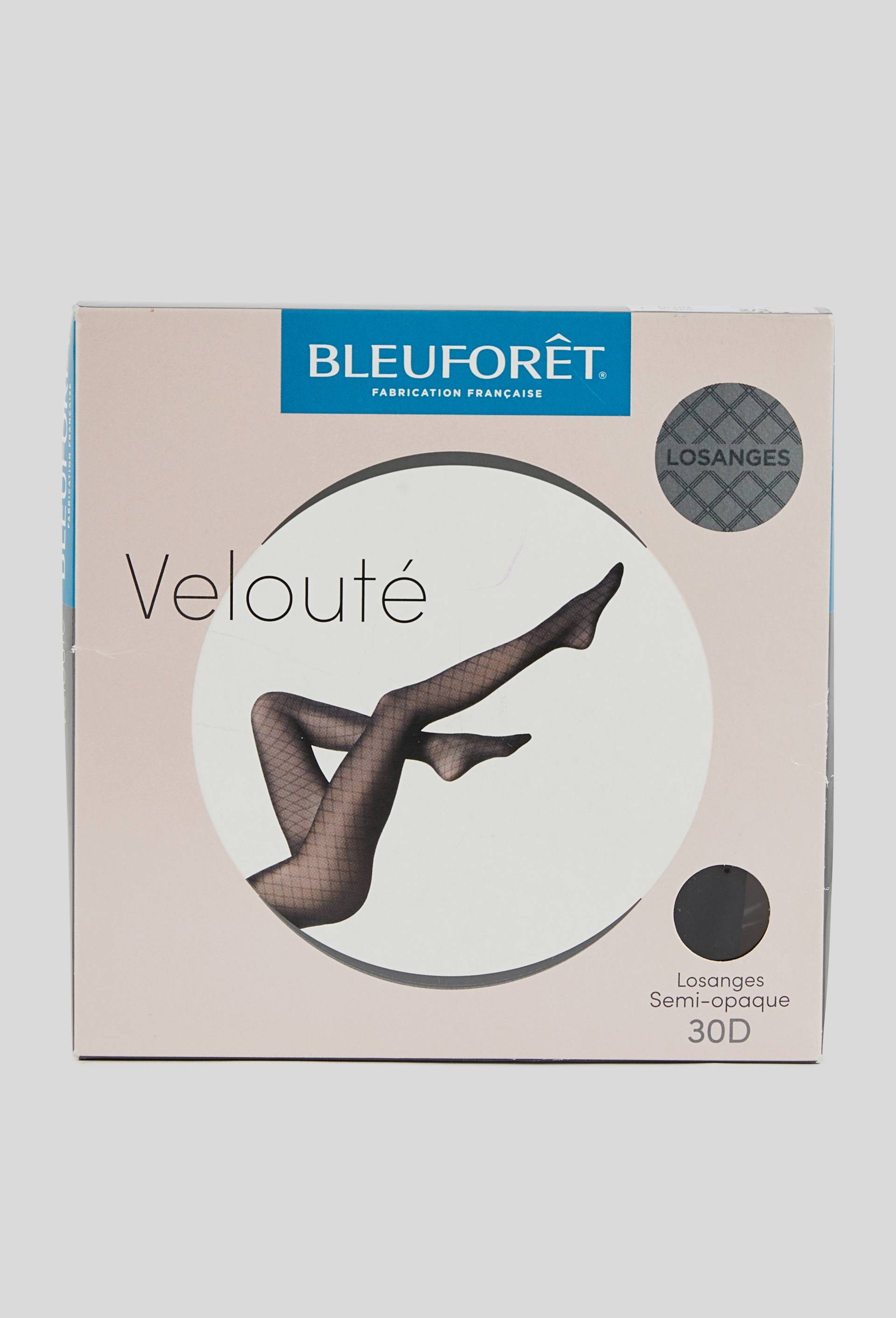Collant velout&eacute; semi opaque Bleuforet, Noir, swatch image