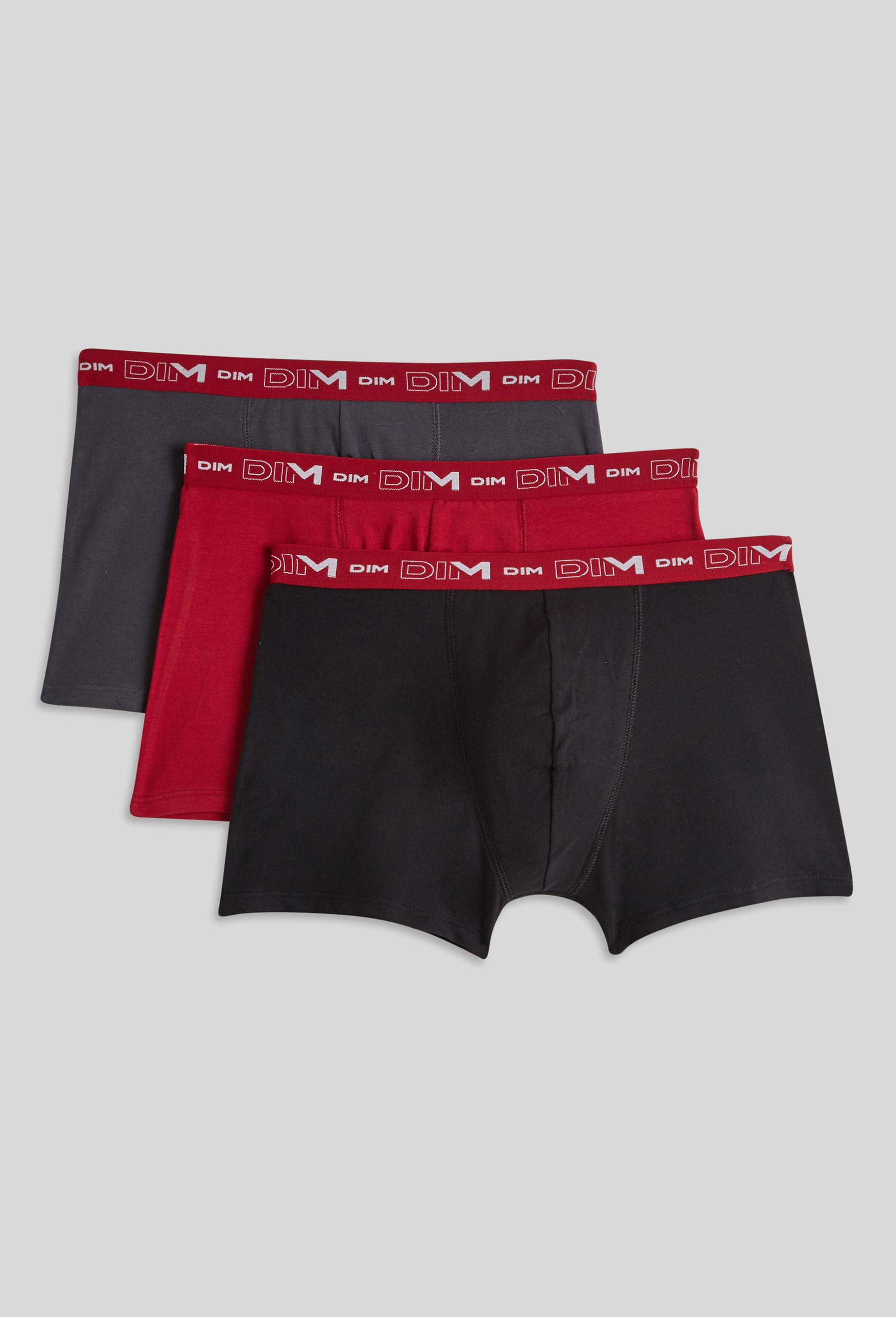 Lot de 3 boxers en coton MULTIPACK DIM, Rouge, large image number 0