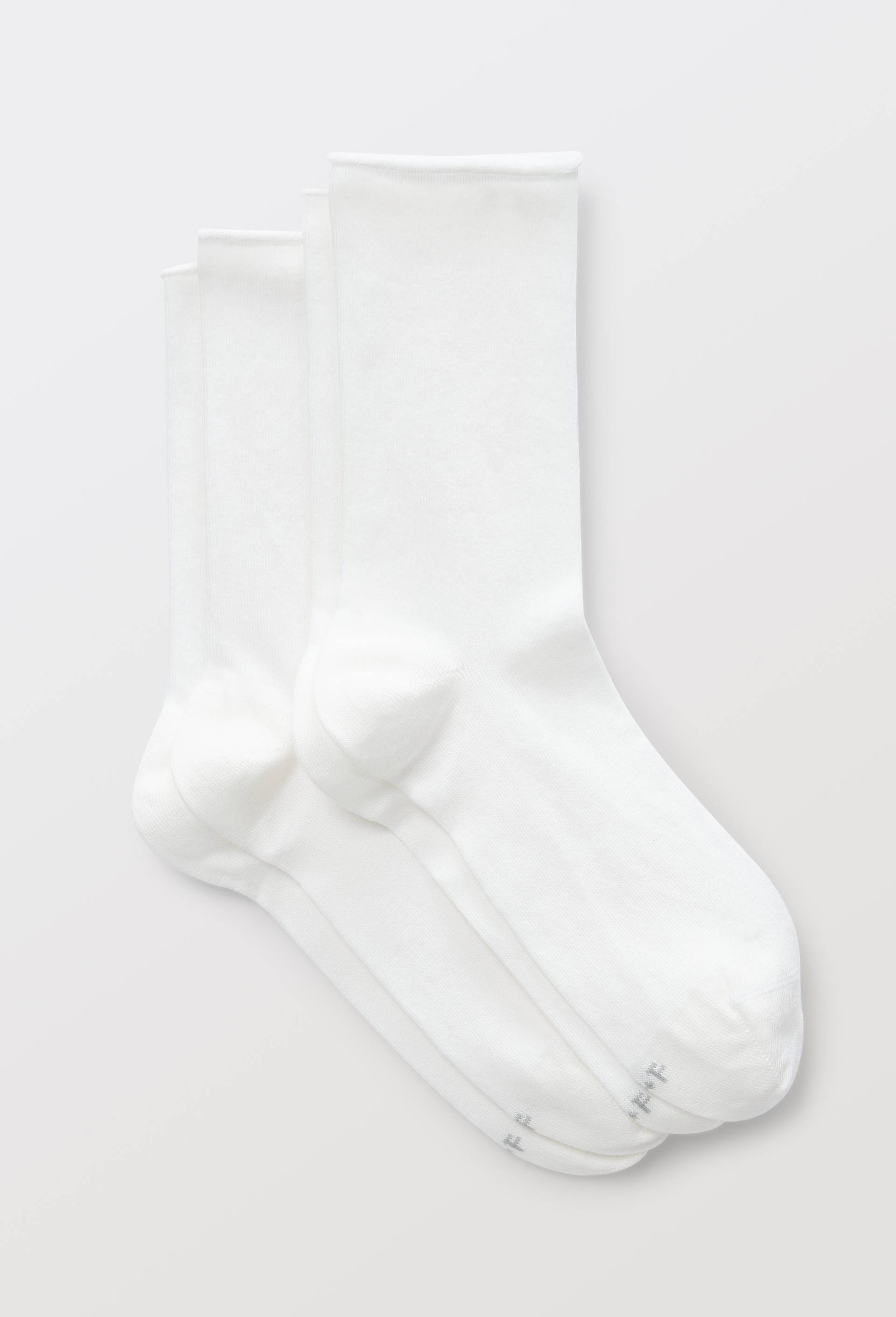 Lot de 2 paires de chaussettes en coton Bleufor&ecirc;t, Blanc, large image number 0