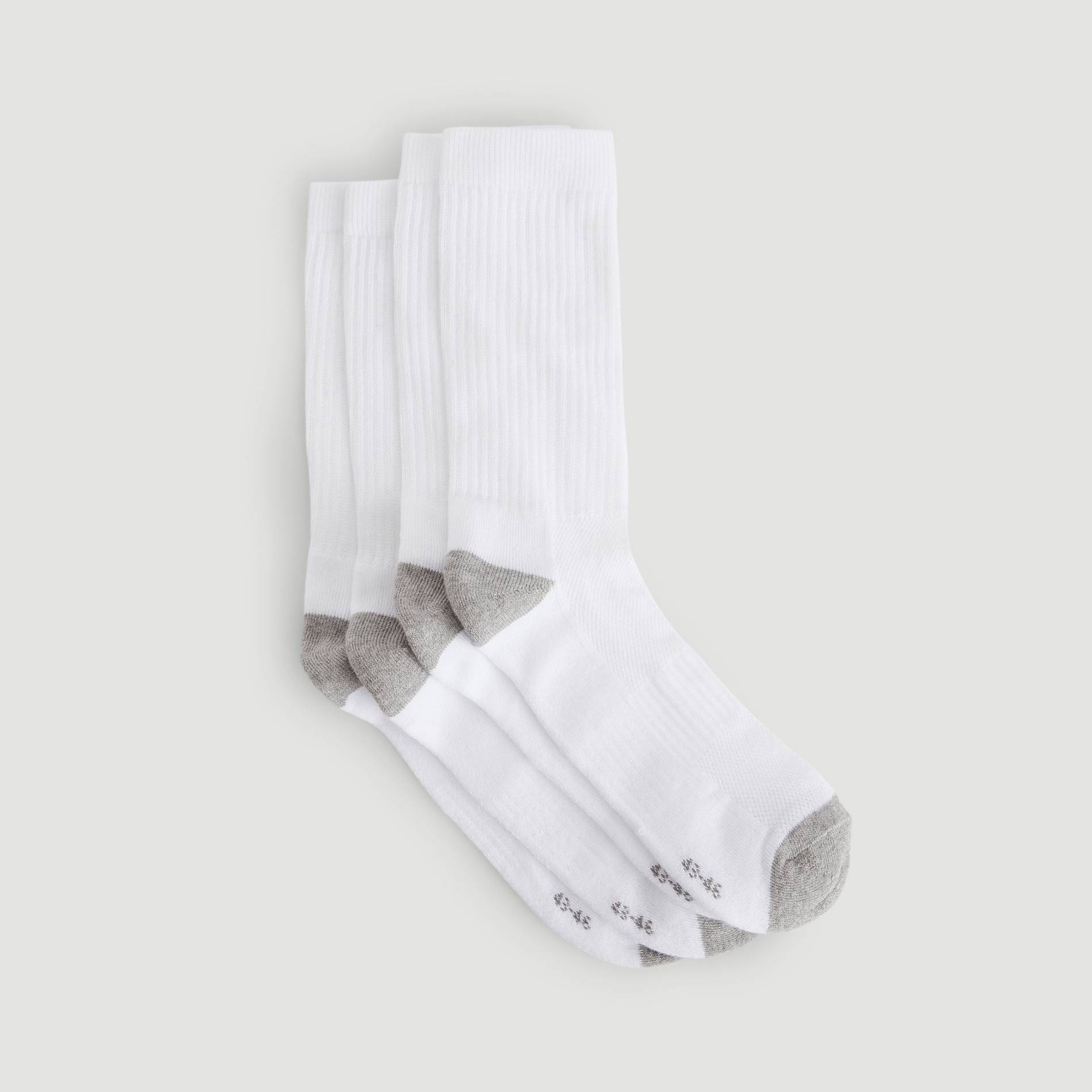 Lot de 2 paires de chaussettes en coton de SPORT, certifié OEKO-TEX, Blanc, swatch image